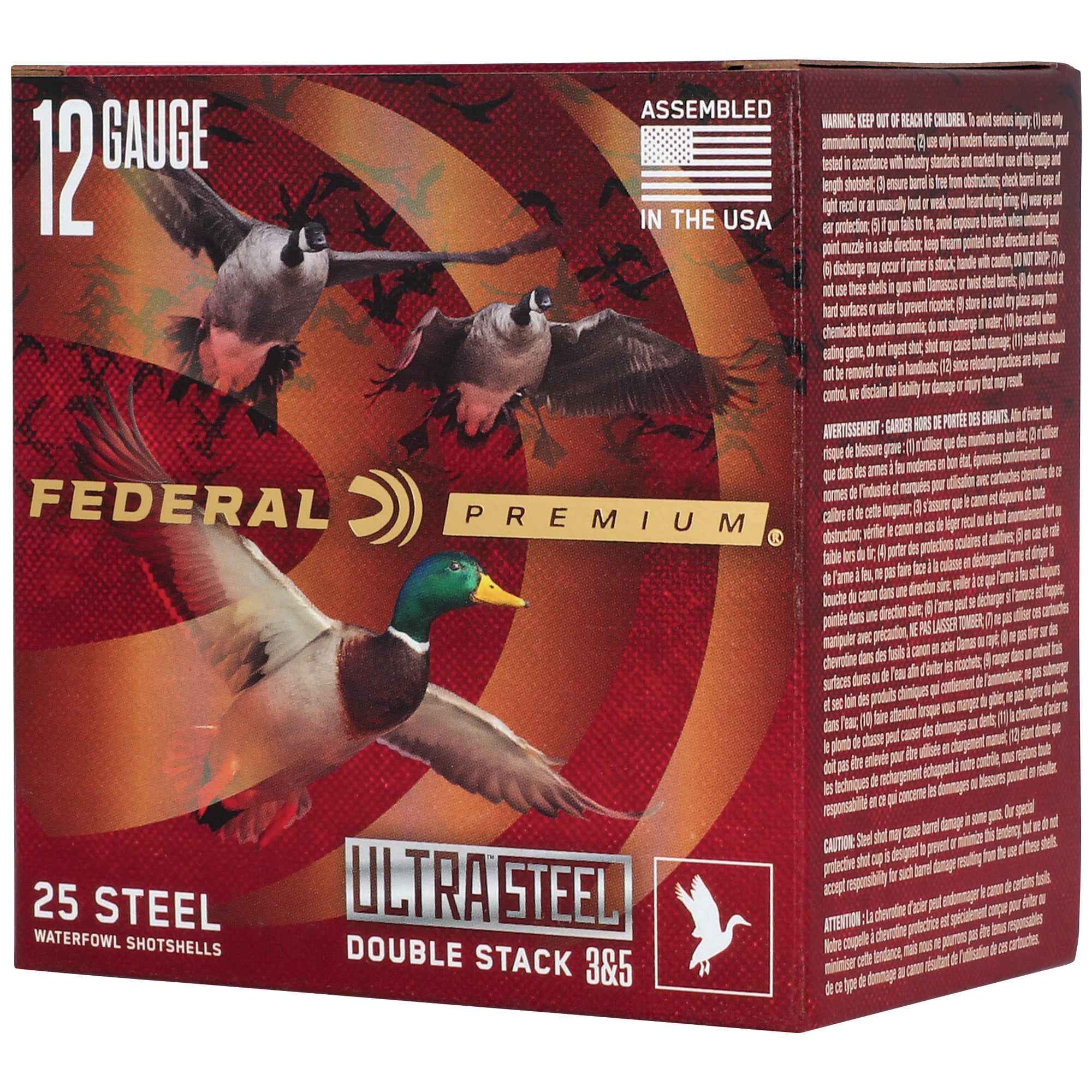 FED ULT STL 12GA 3 1.25OZ #3/#5 25