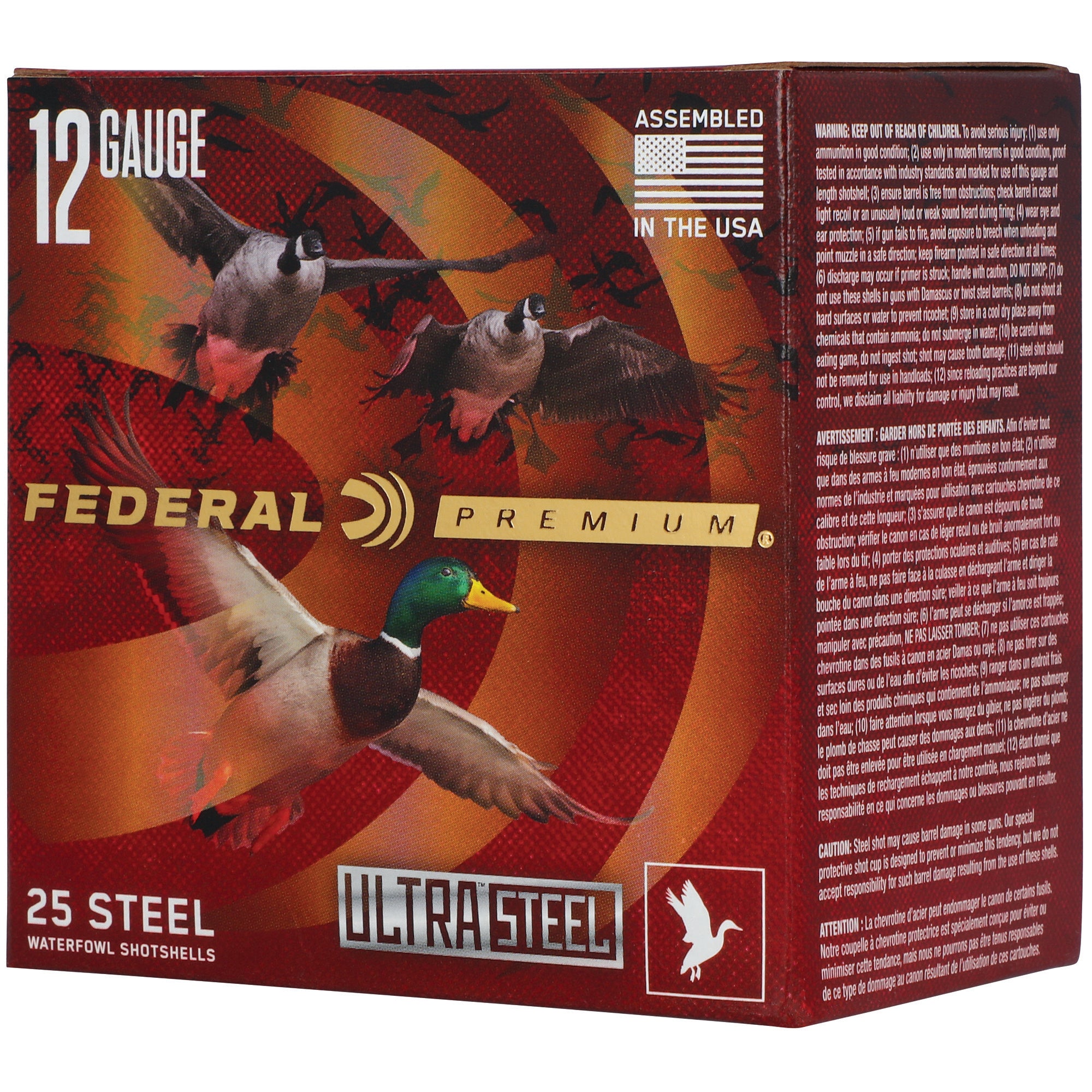 FED ULT STL 12GA 3 1.25OZ BB 25/250