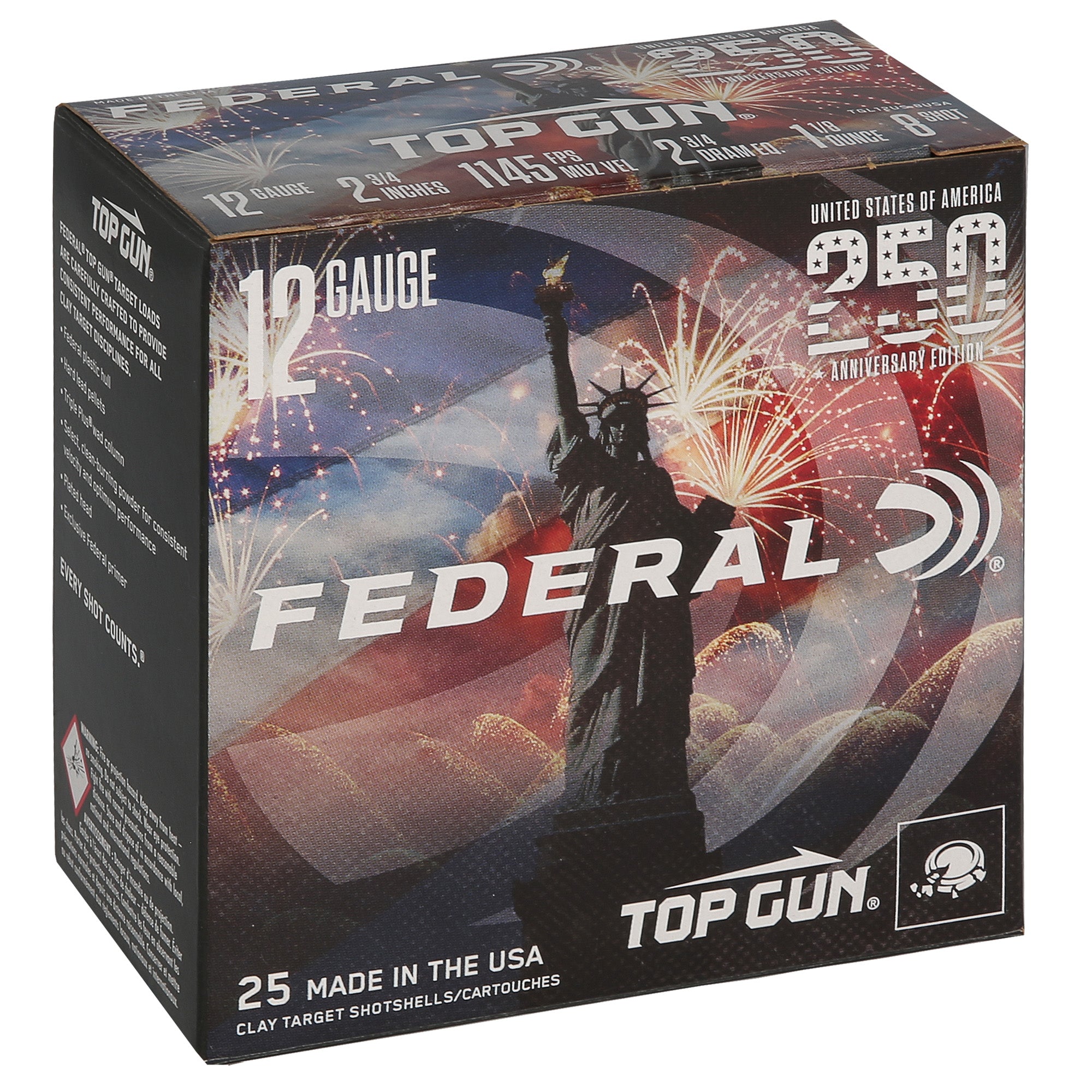 FED 250TH ANV USA TPGN 12GA 2.75 #8