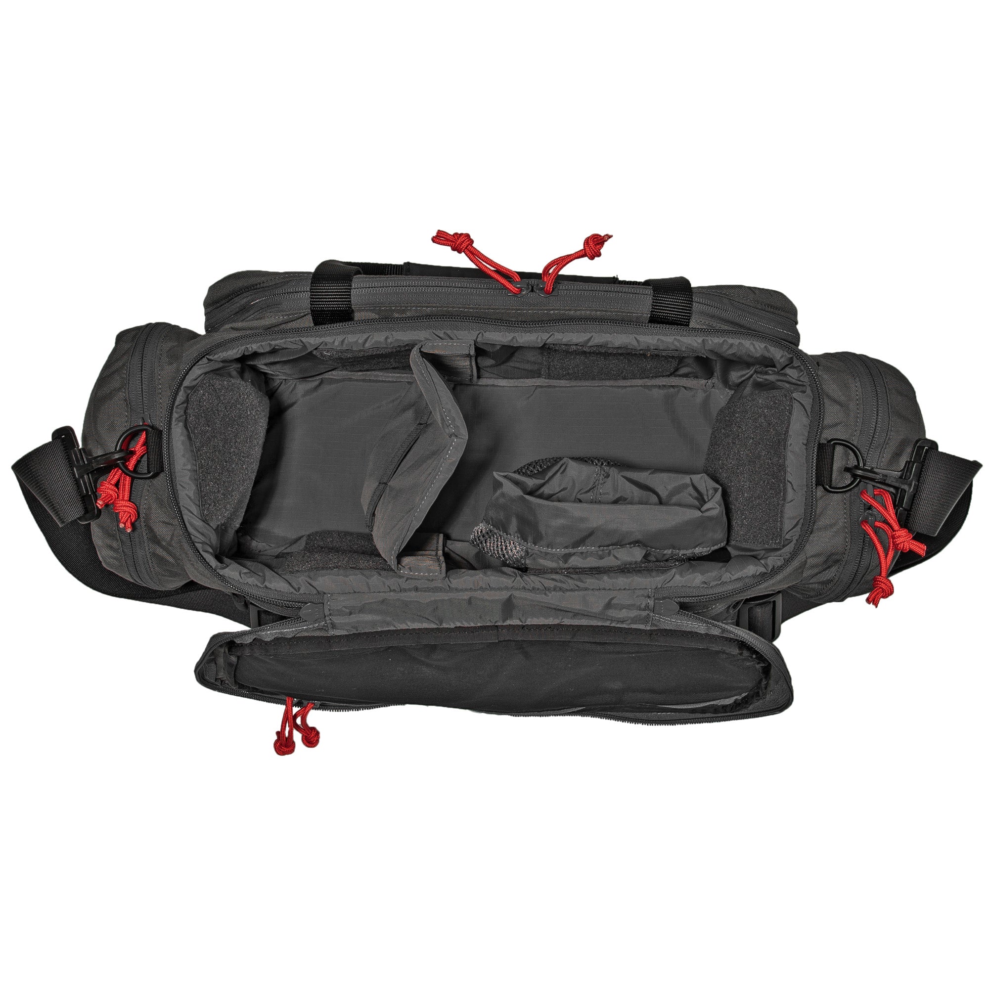 GGG RANGE BAG BLACK W/RED ZIPPER PUL