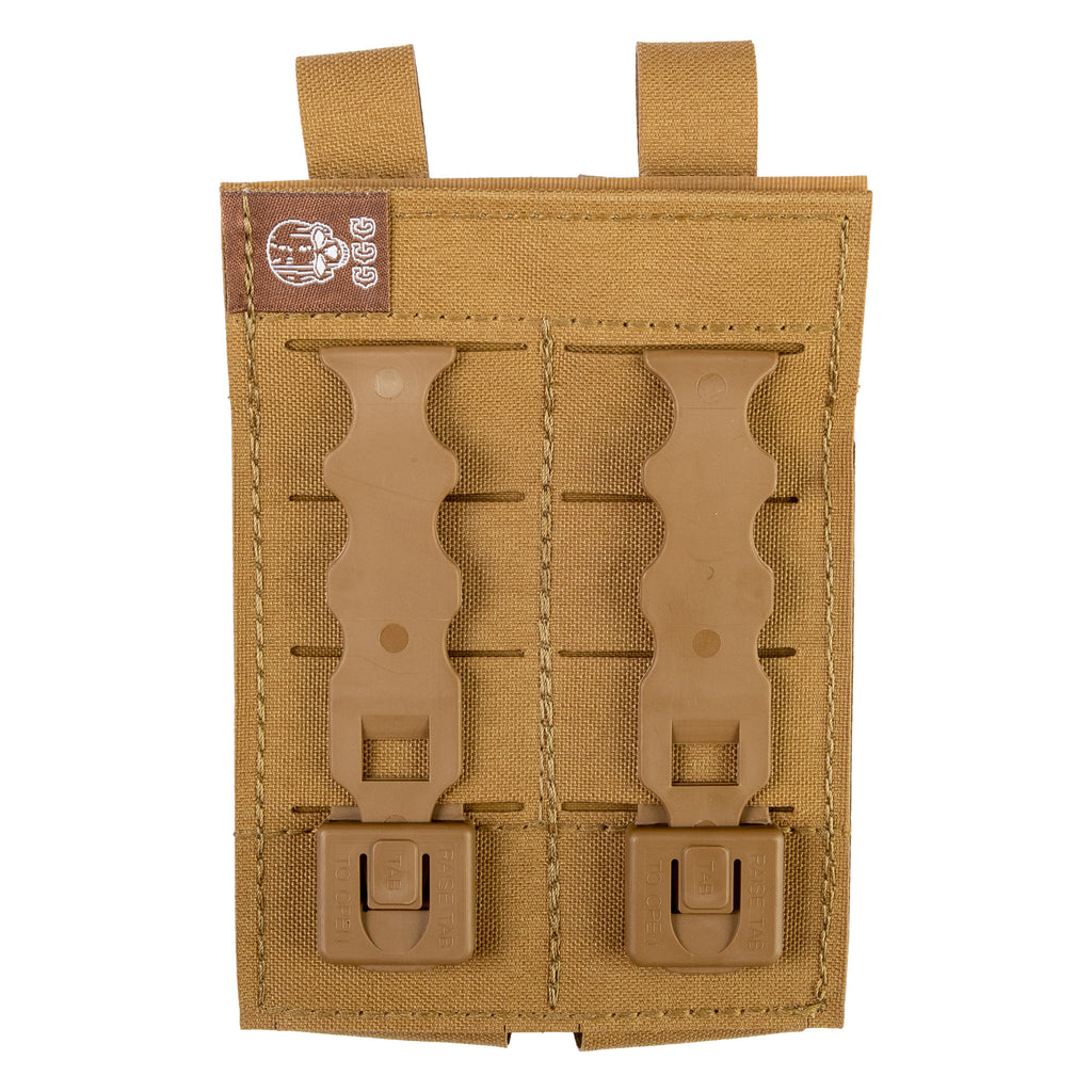 GGG DOUBLE PISTOL MAG POUCH COY
