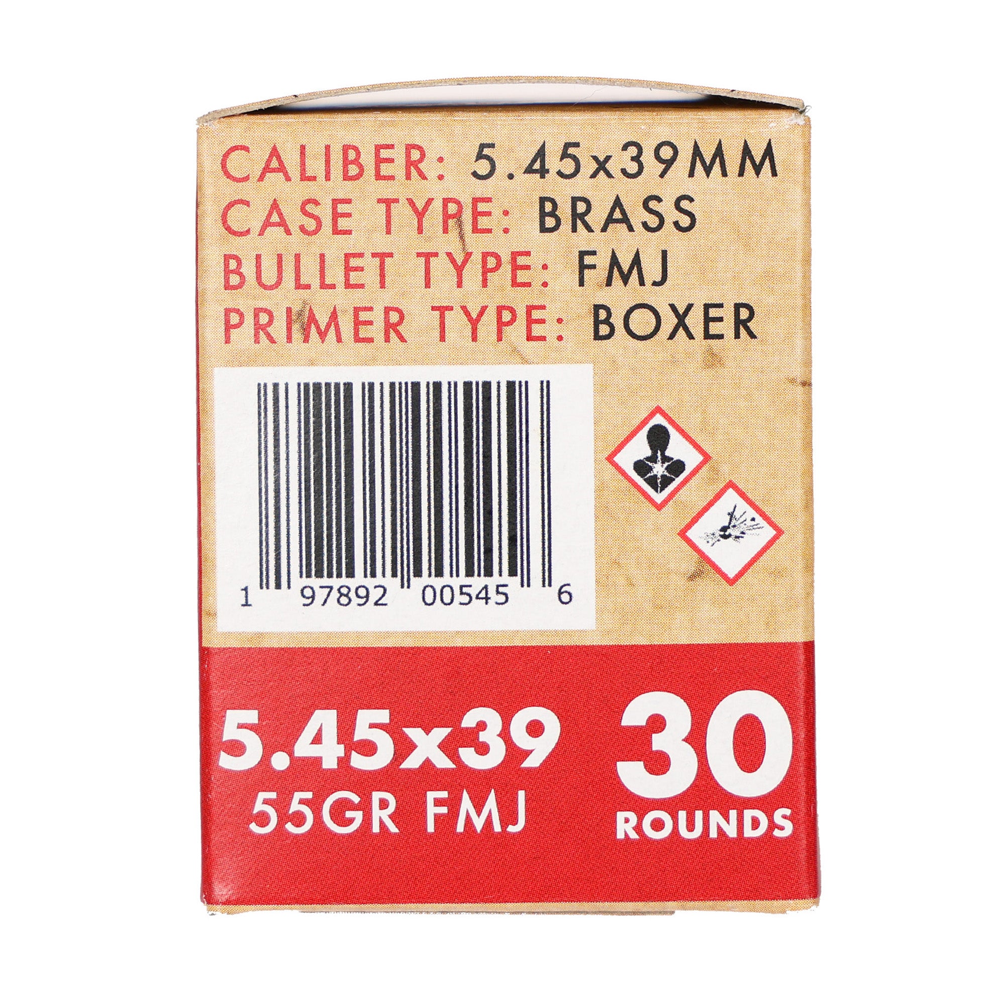 GO 5.45X39MM 55GR FMJ BRASS 30/1350