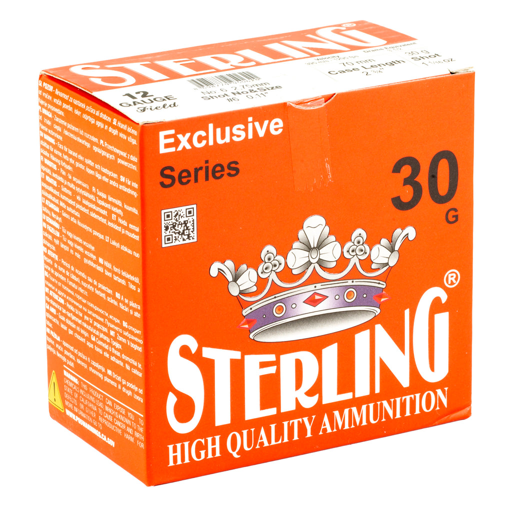STERLING EXCLSV 12GA 2.75 #6 25/250