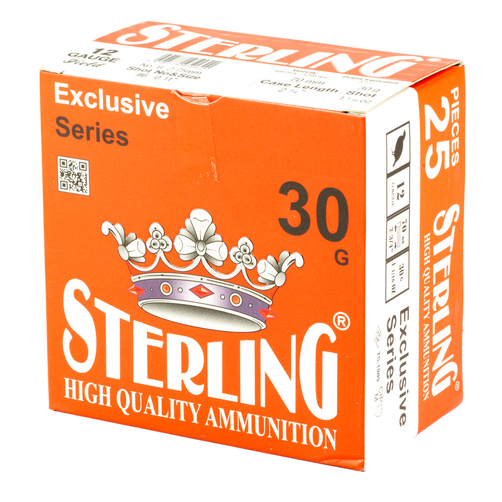 STERLING EXCLSV 12GA 2.75 #6 25/250