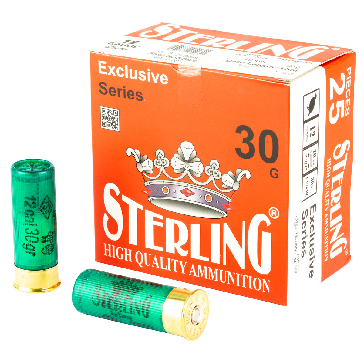 STERLING EXCLSV 12GA 2.75 #9 25/250