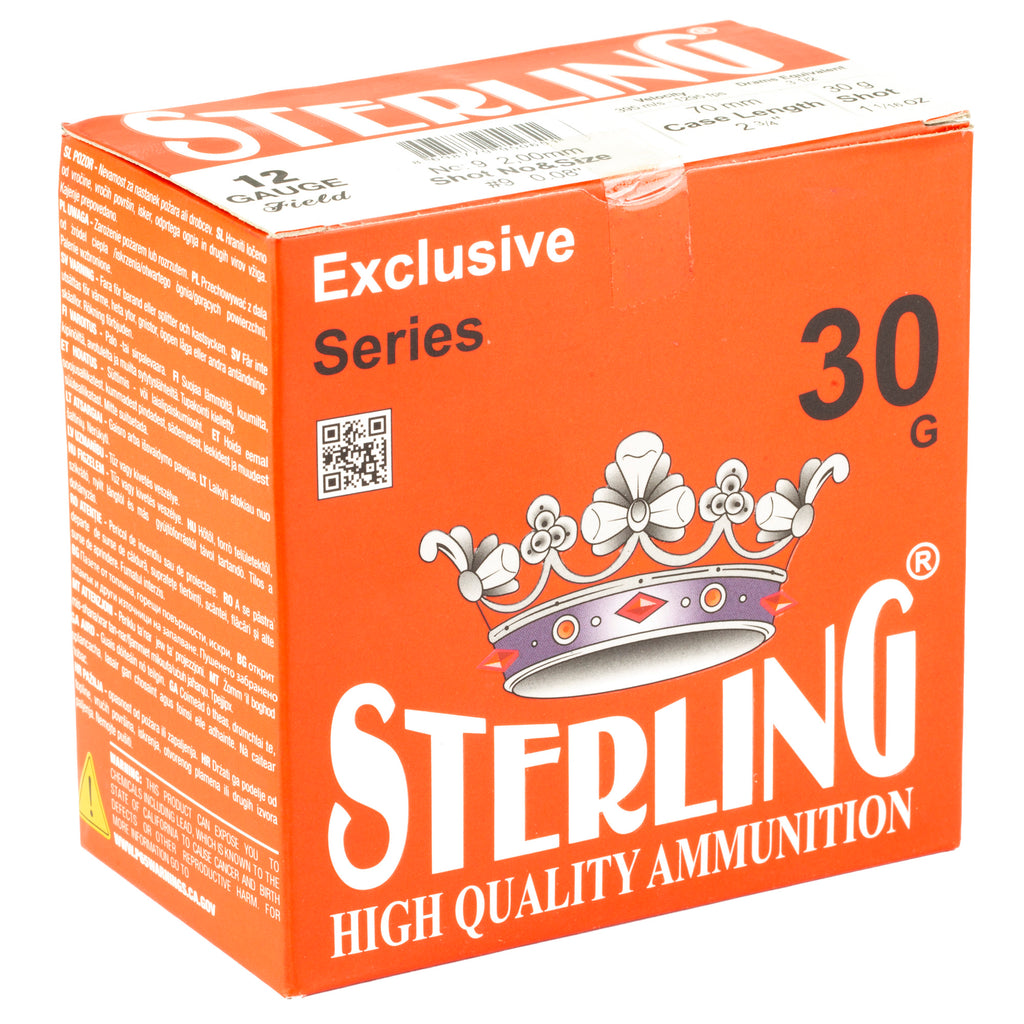 STERLING EXCLSV 12GA 2.75 #9 25/250