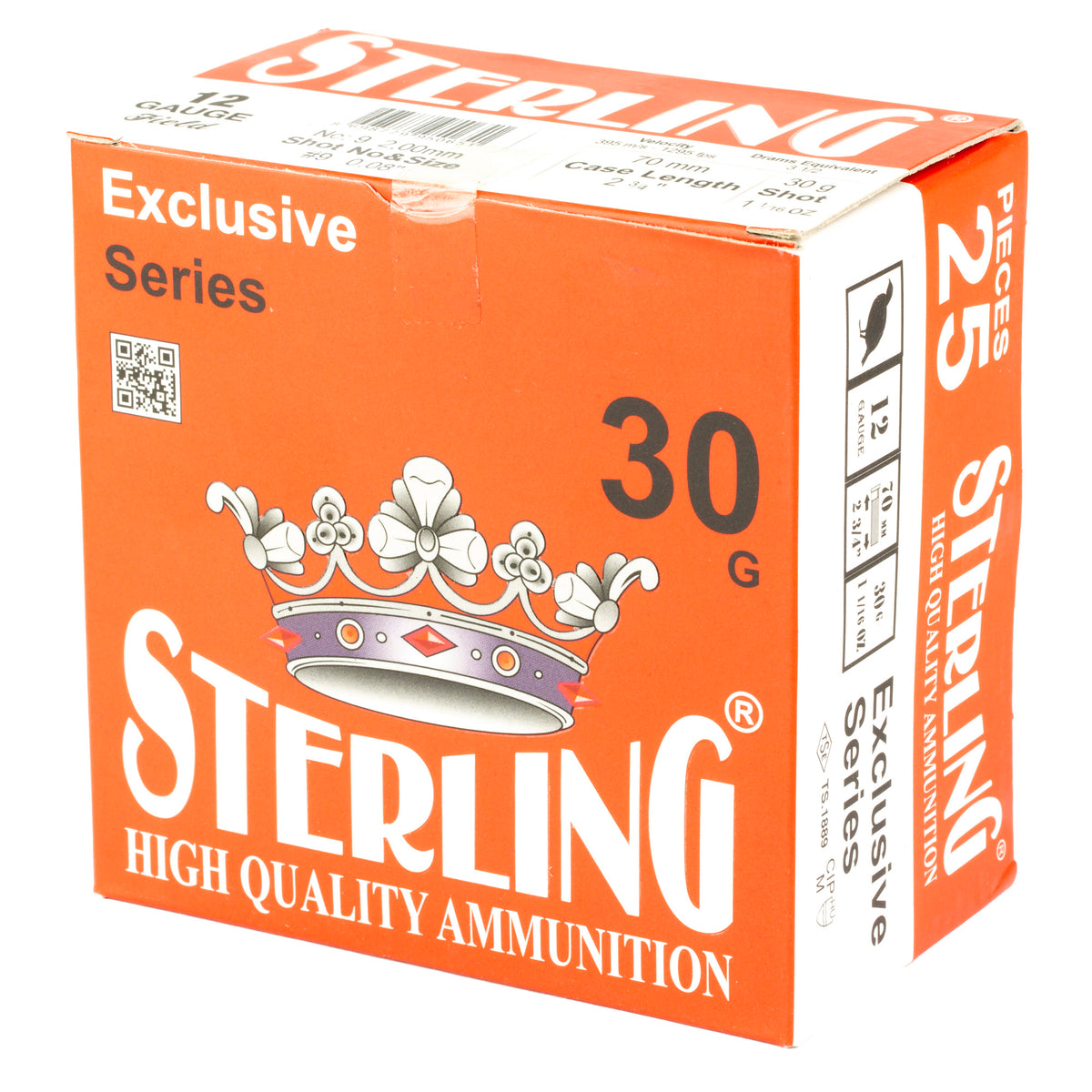 STERLING EXCLSV 12GA 2.75 #9 25/250