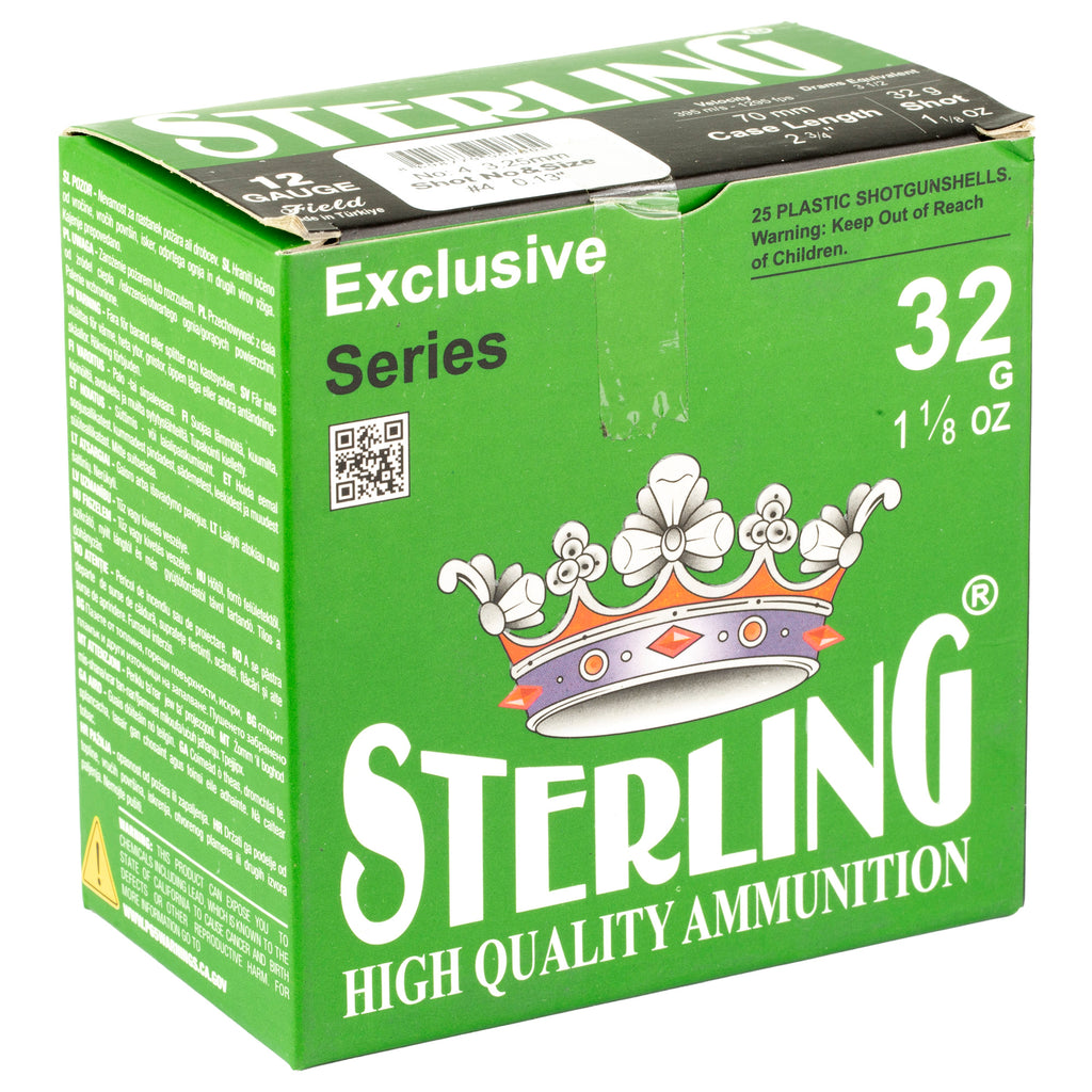 STERLING EXCLSV 12GA 2.75 #4 25/250
