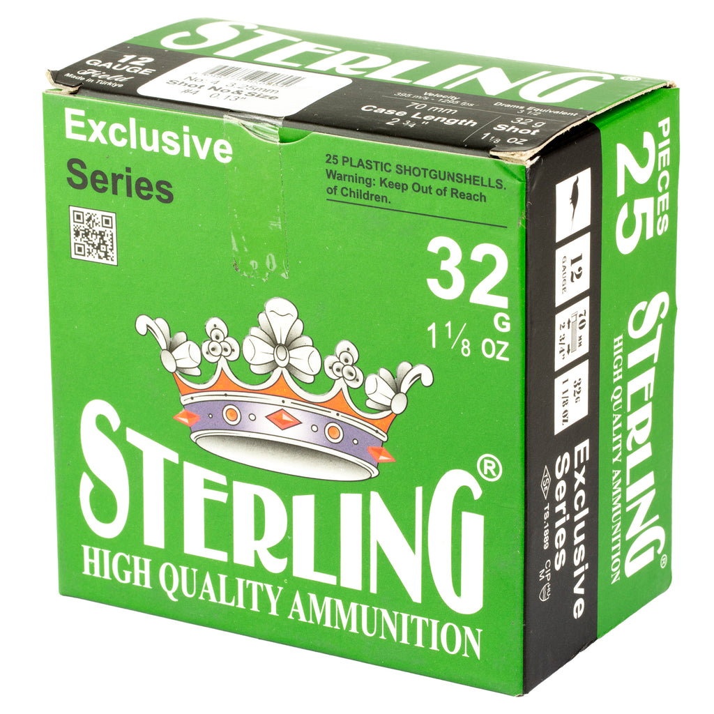 STERLING EXCLSV 12GA 2.75 #4 25/250