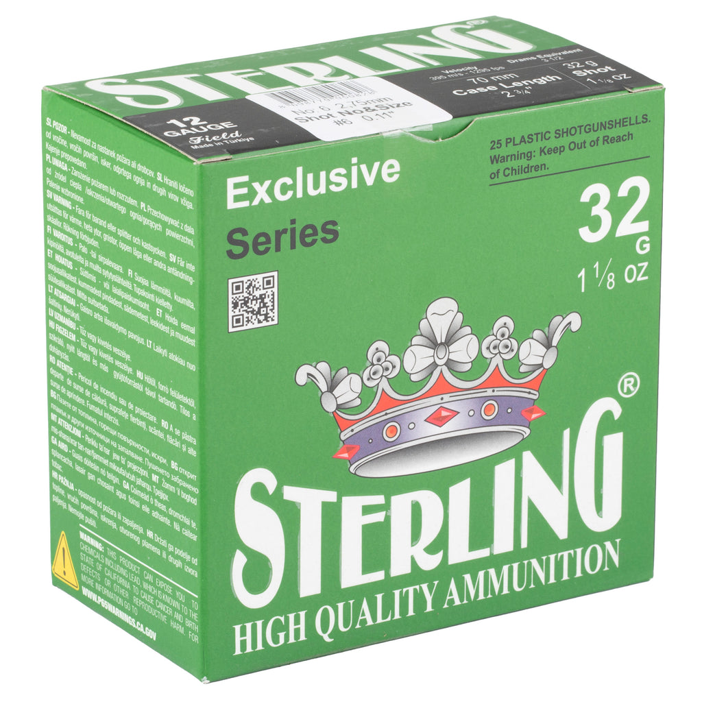 STERLING EXCLSV 12GA 2.75 #6 25/250