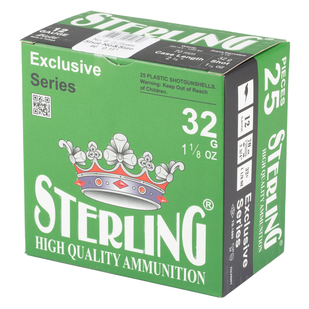 STERLING EXCLSV 12GA 2.75 #6 25/250