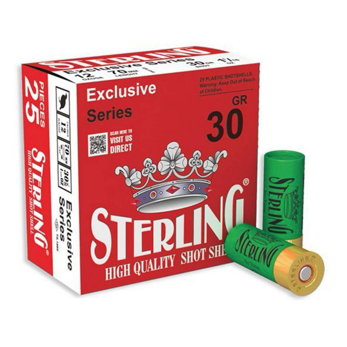 STERLING EXCLSV 12GA 2.75 #8 25/250