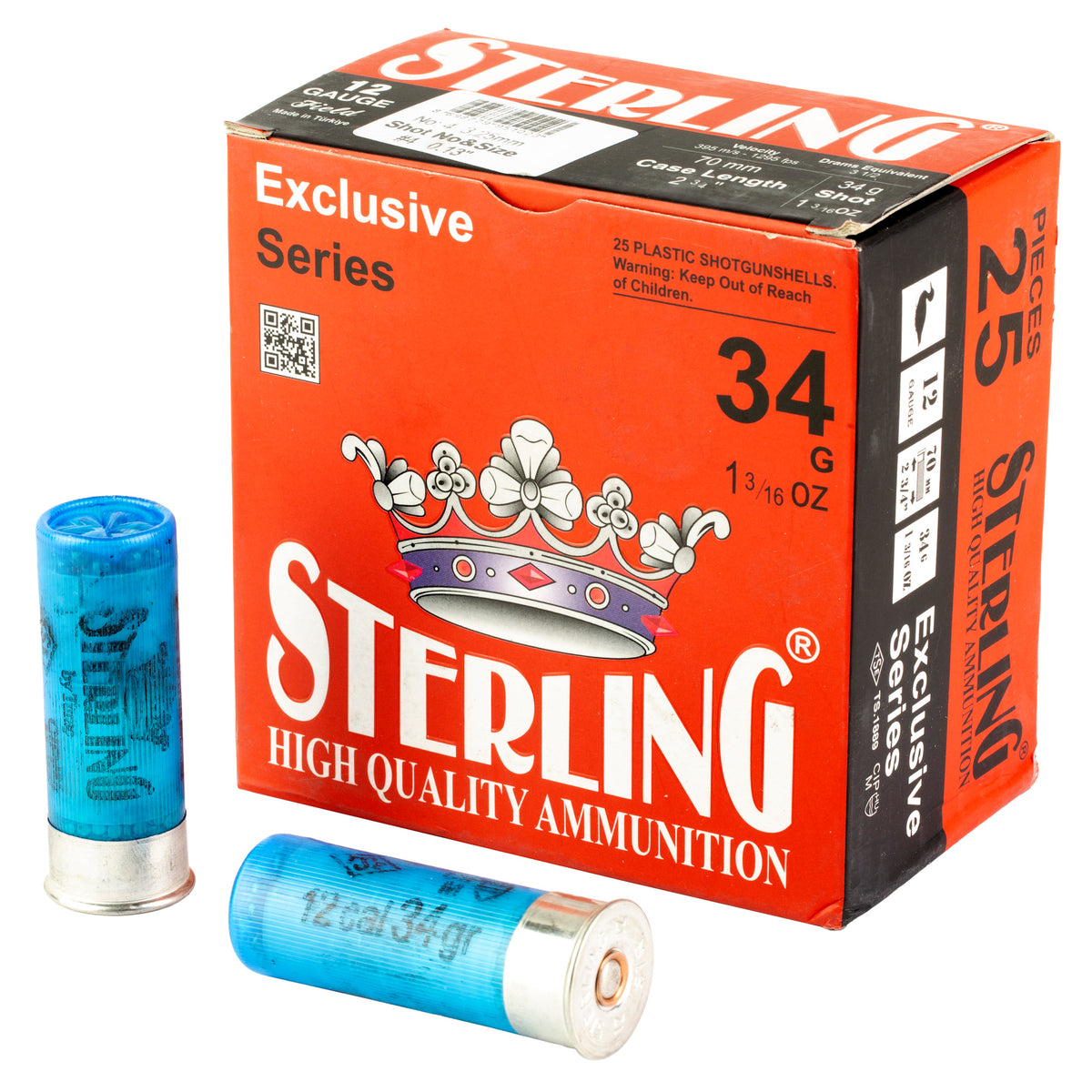 STERLING EXCLSV 12GA 2.75 #4 25/250