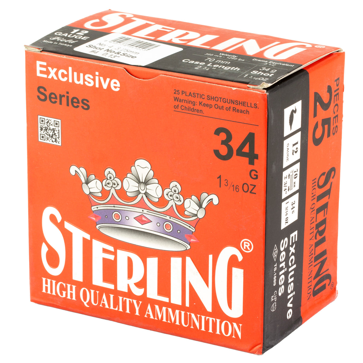 STERLING EXCLSV 12GA 2.75 #4 25/250