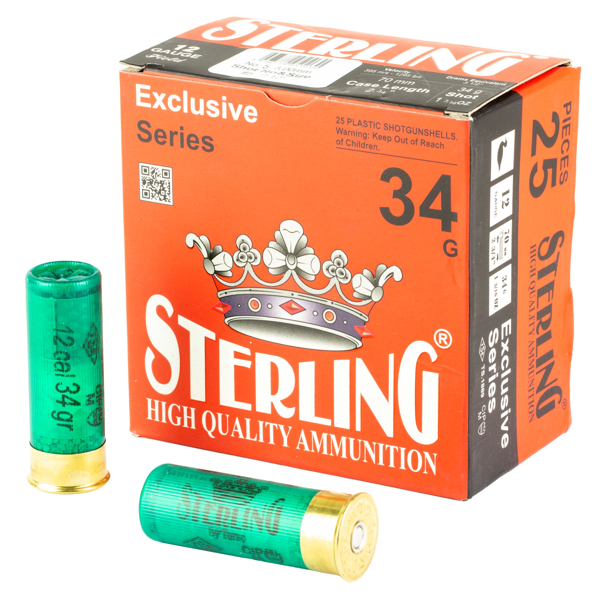 STERLING EXCLSV 12GA 2.75 #5 25/250