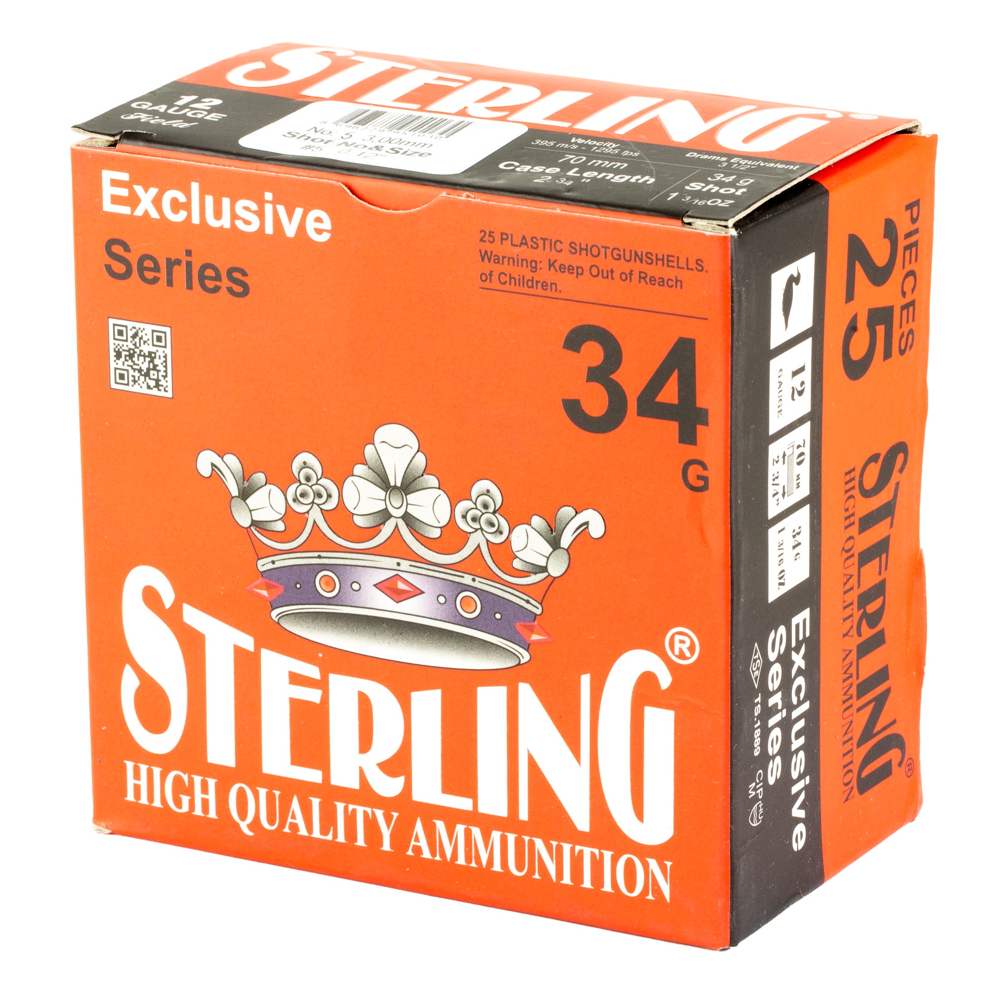 STERLING EXCLSV 12GA 2.75 #5 25/250