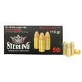 STERLING 9MM 115GR FMJ BRASS 50/1500