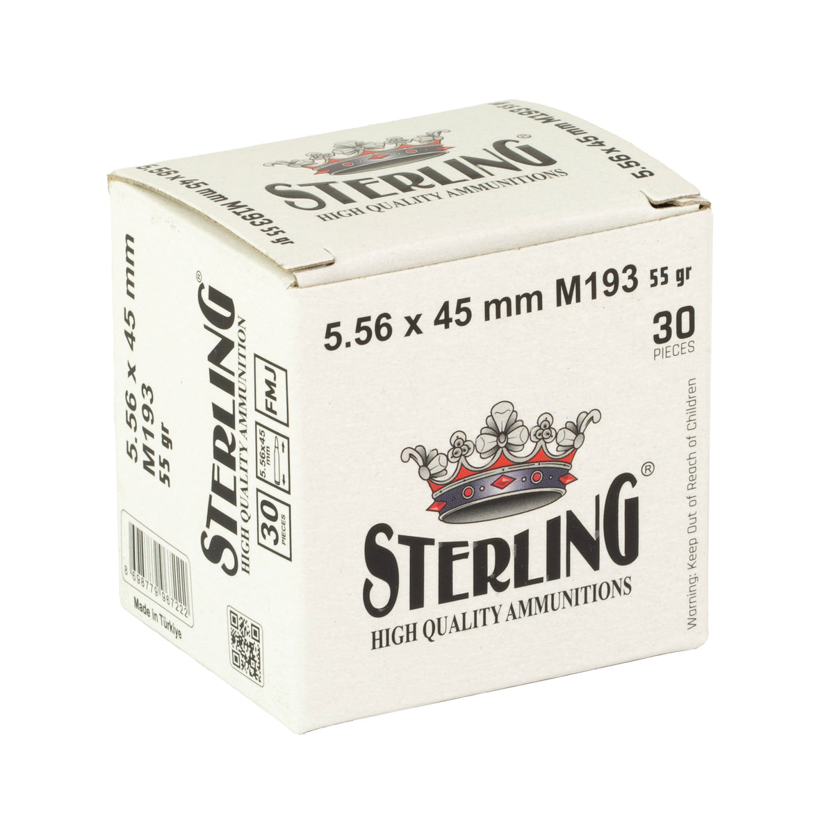 STERLING 5.56 M193 55GR FMJ 30/1500