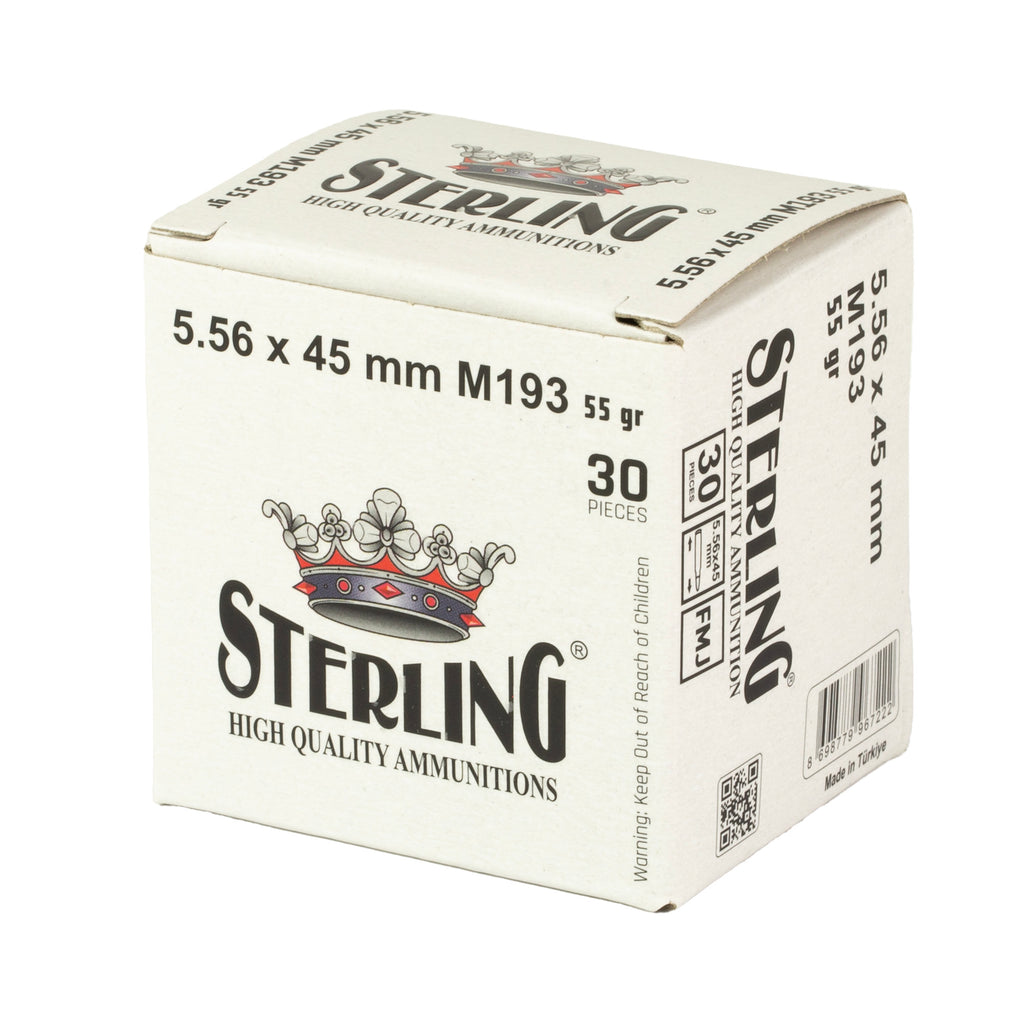 STERLING 5.56 M193 55GR FMJ 30/1500
