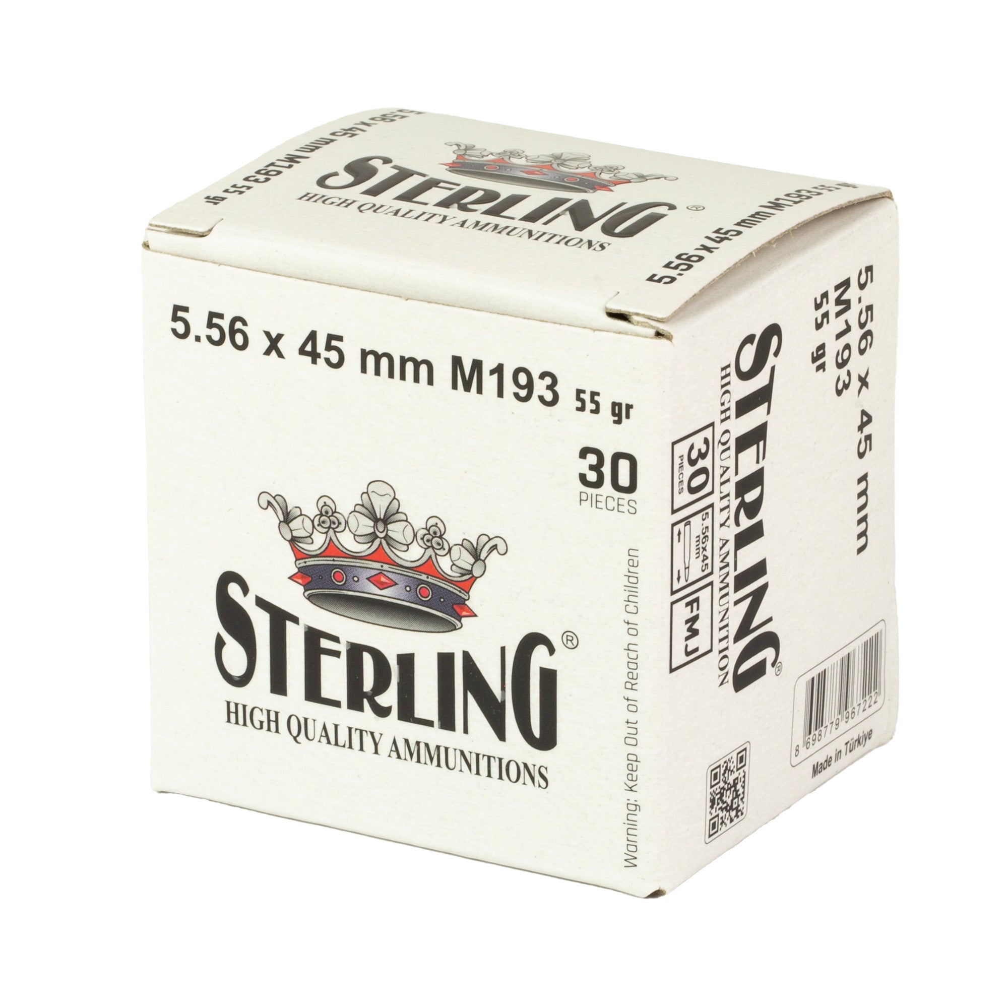 STERLING 5.56 M193 55GR FMJ 30/1500