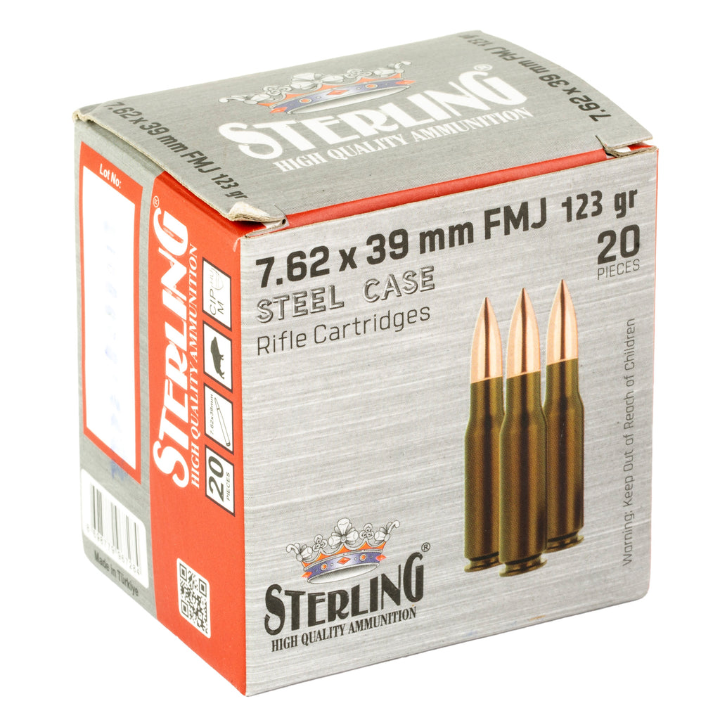 STERLING SC 762X39 123GR FMJ 20/1000