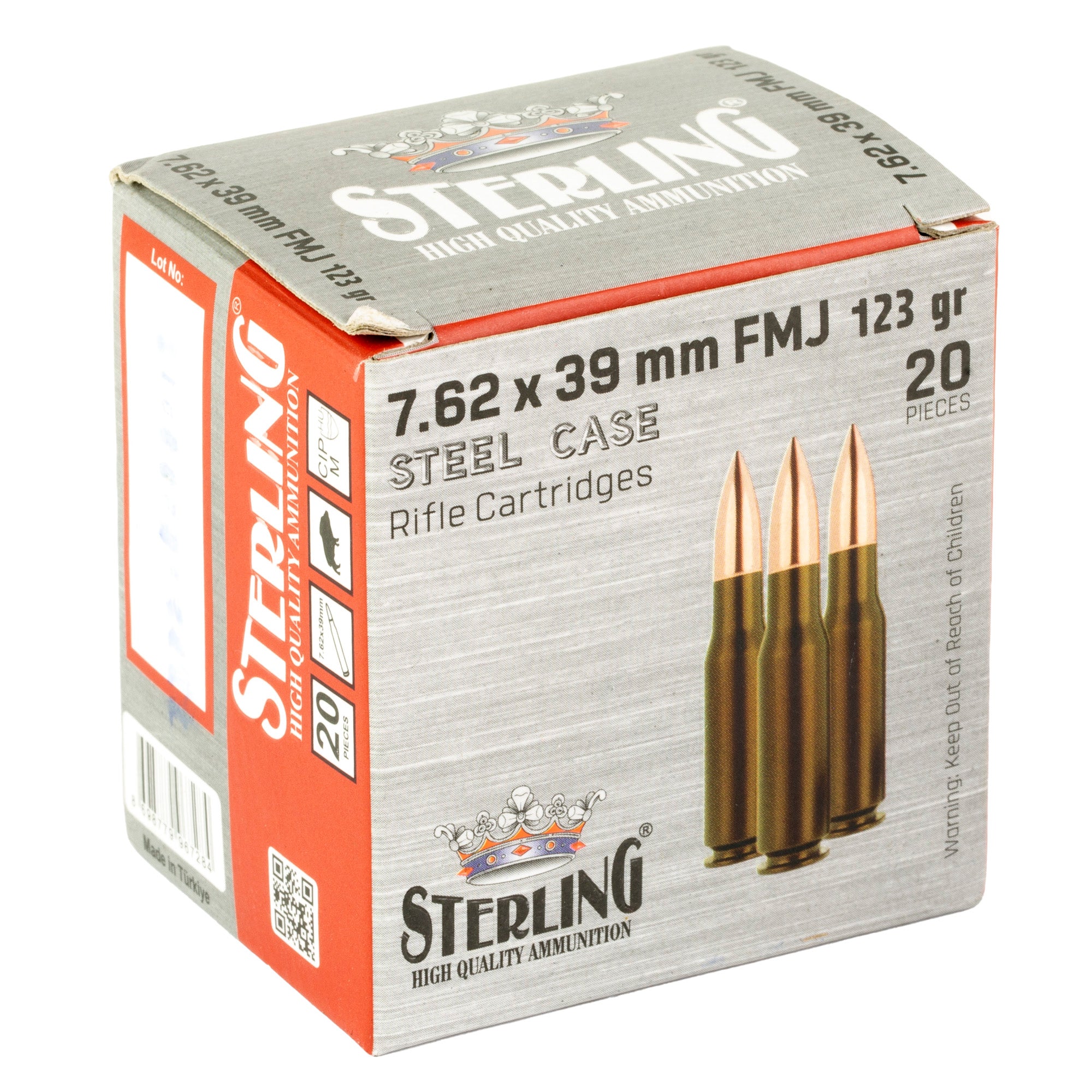 STERLING SC 762X39 123GR FMJ 20/1000
