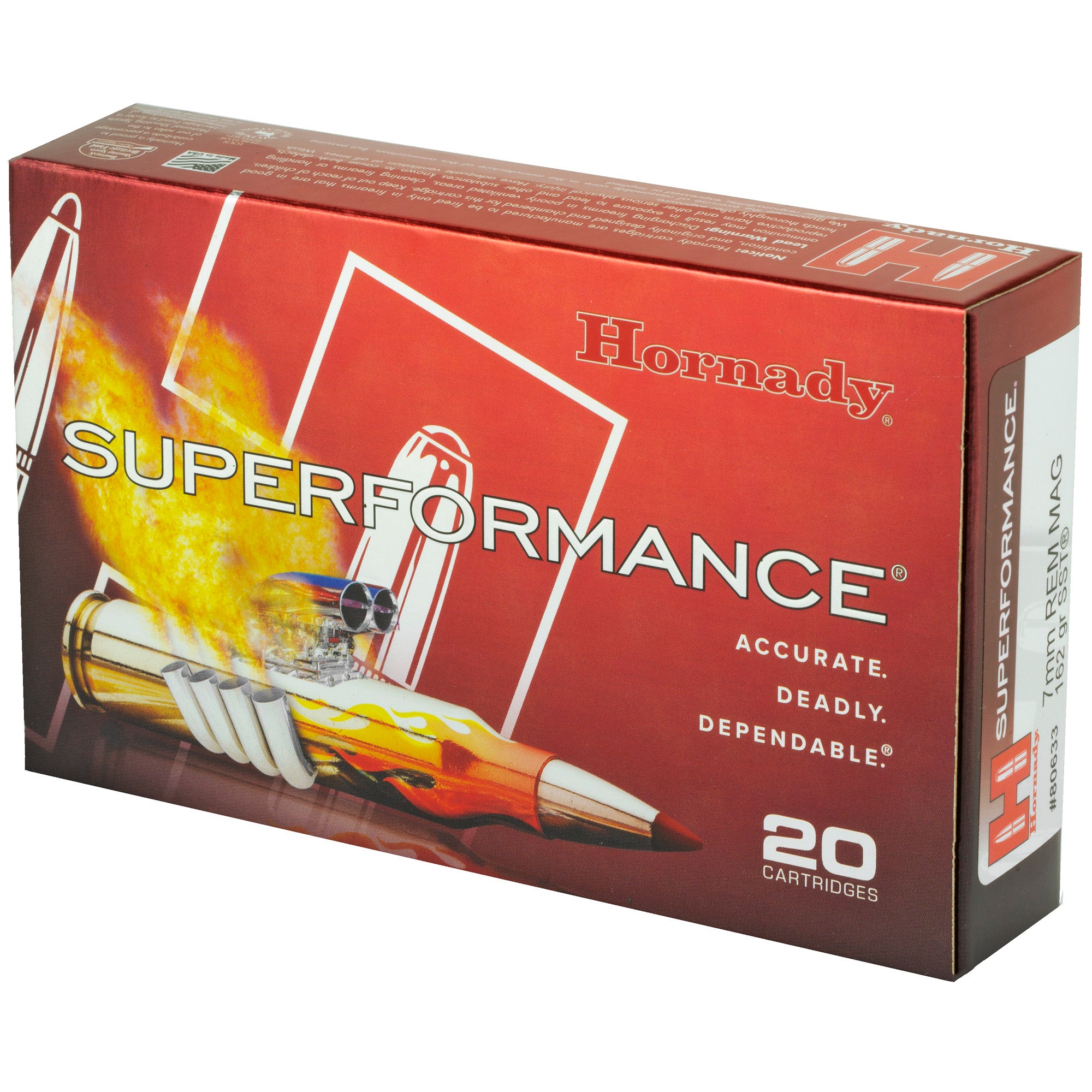 HRNDY SF 7MM MAG 162GR SST 20/200