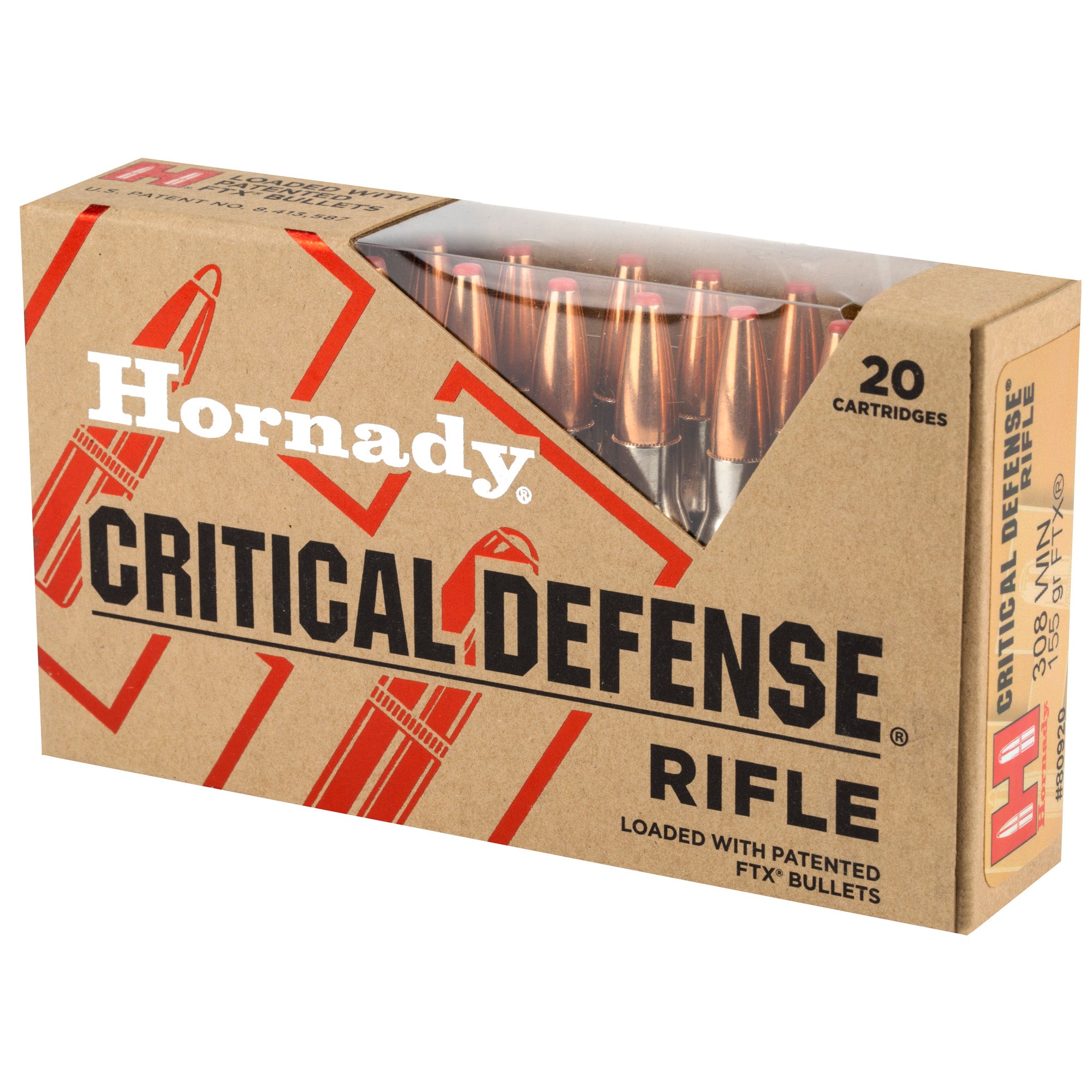 HRNDY CD 308WIN 155GR FTX 20/200