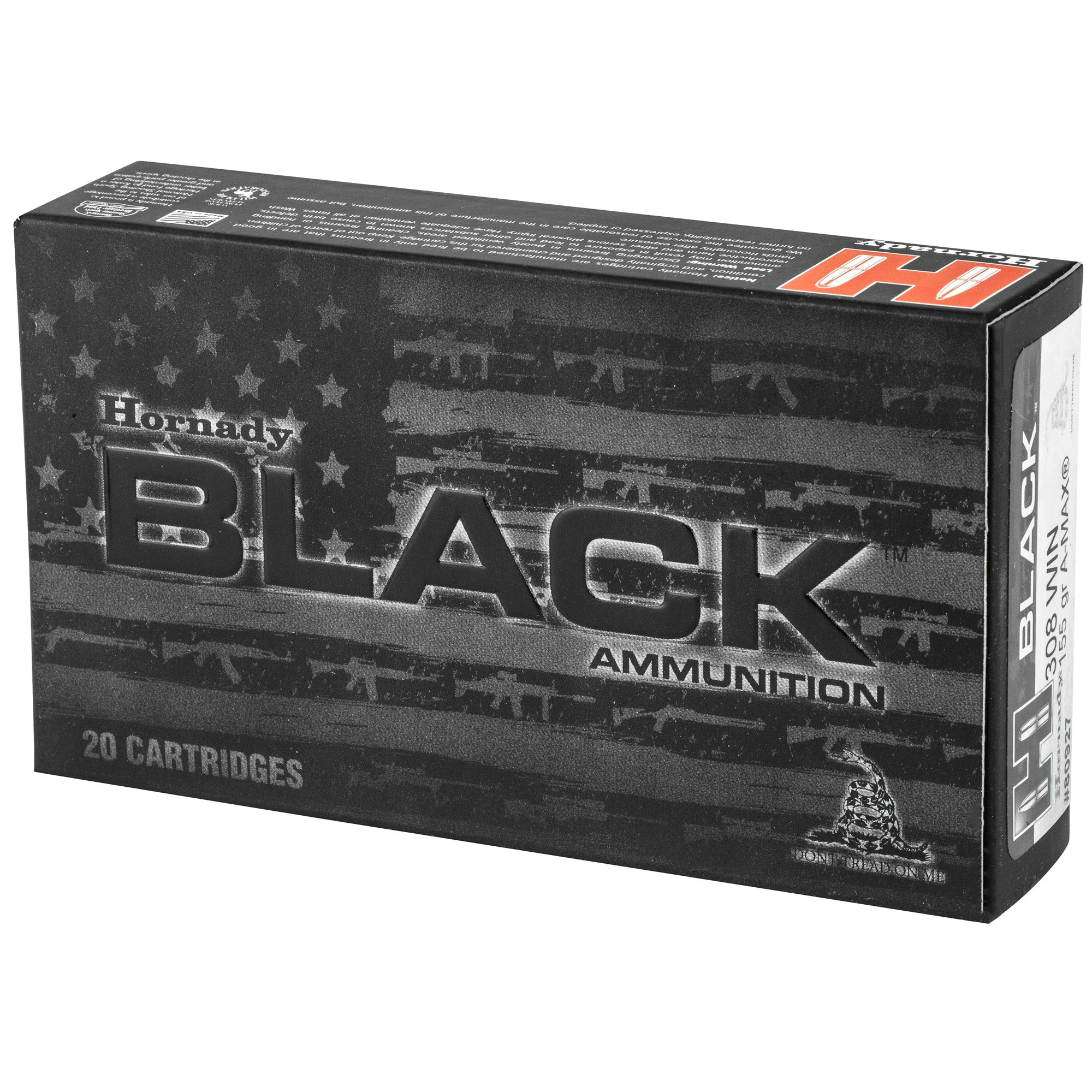 HRNDY BLACK 308WIN 155GR ELDM 20/200