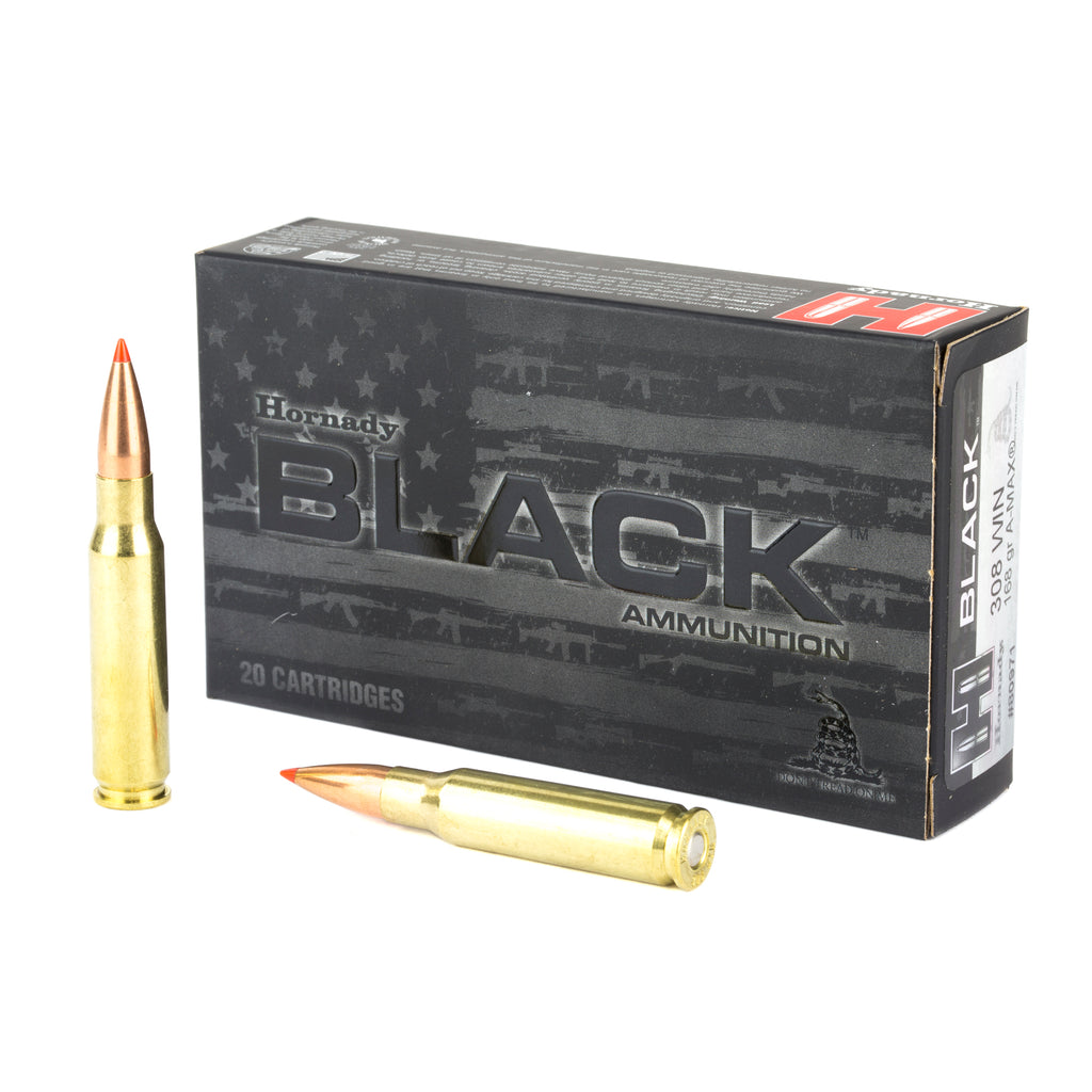 HRNDY BLACK 308WIN 168GR ELDM 20/200