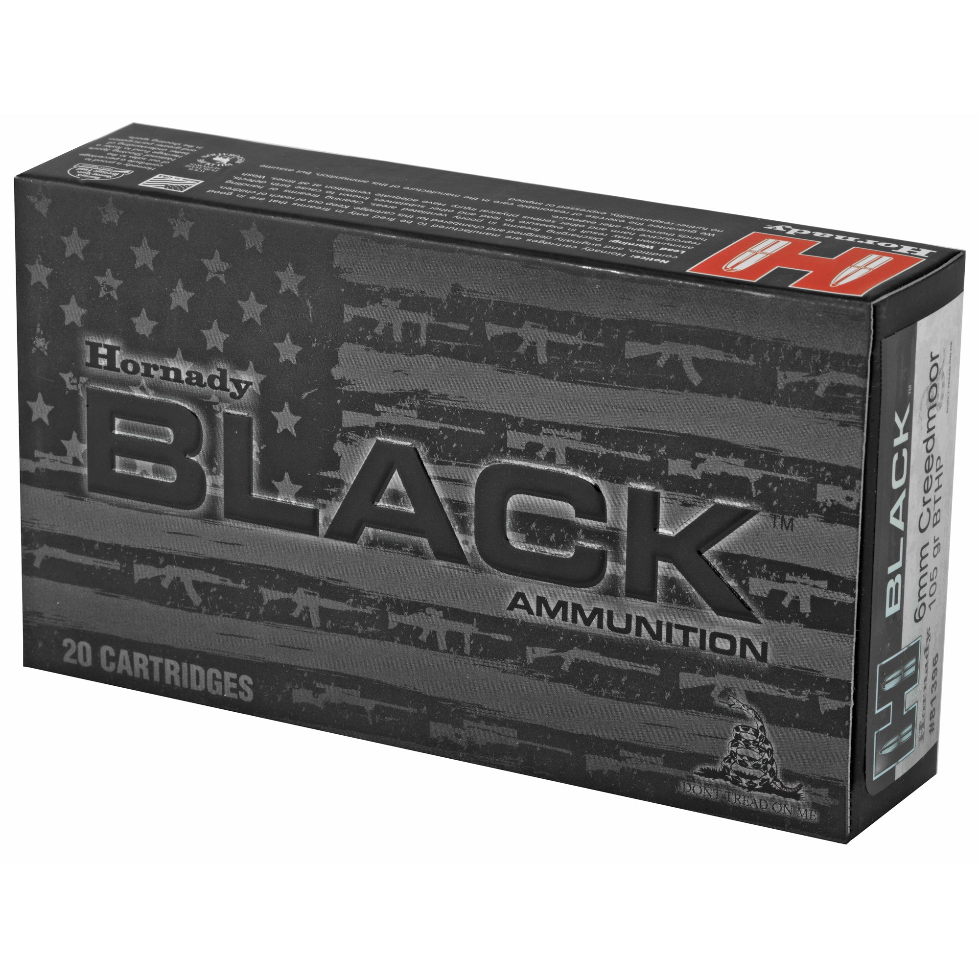 HRNDY 6MM CM 105GR BTHP BLK 20/200