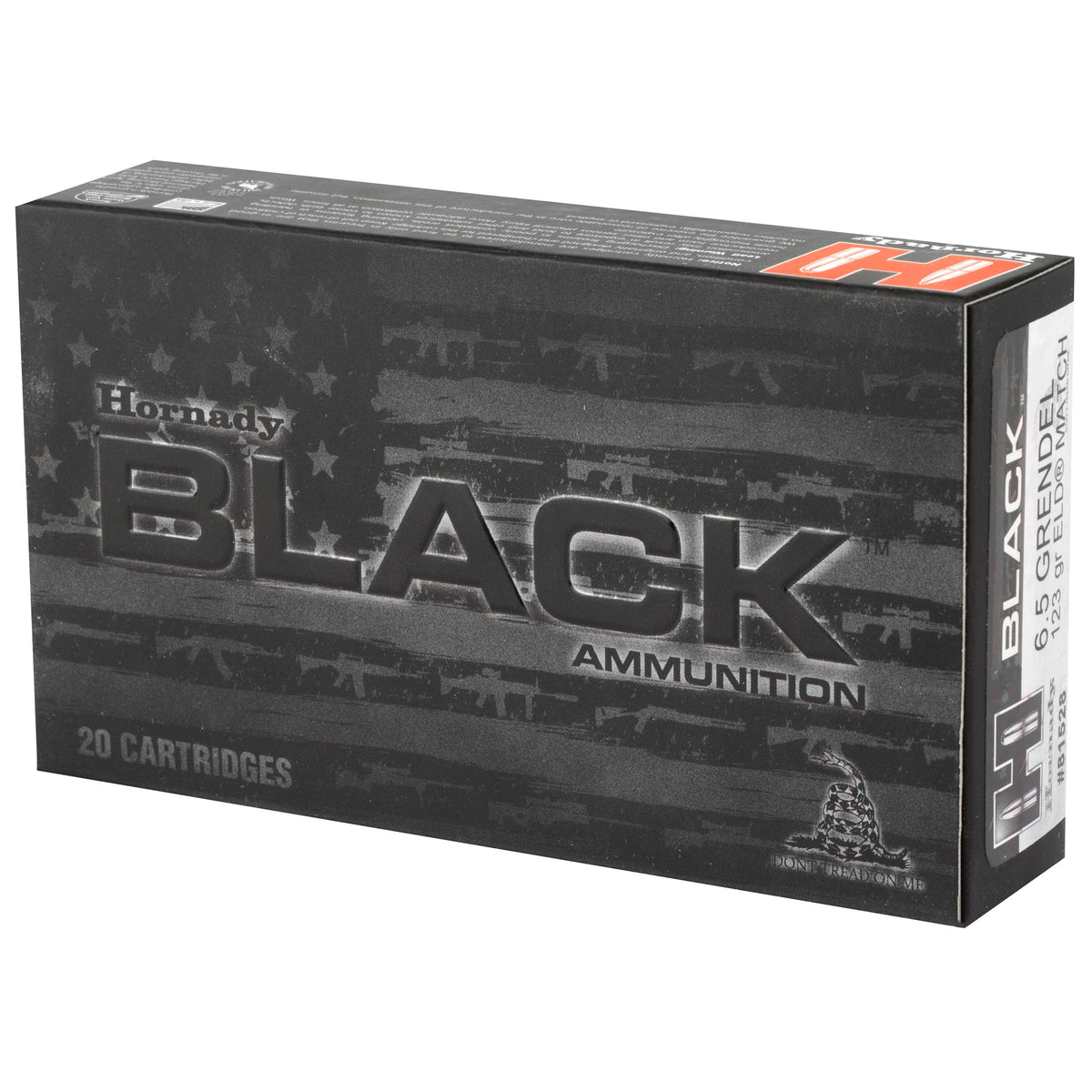 HRNDY BLACK 6.5GREN 123GR ELD 20/200
