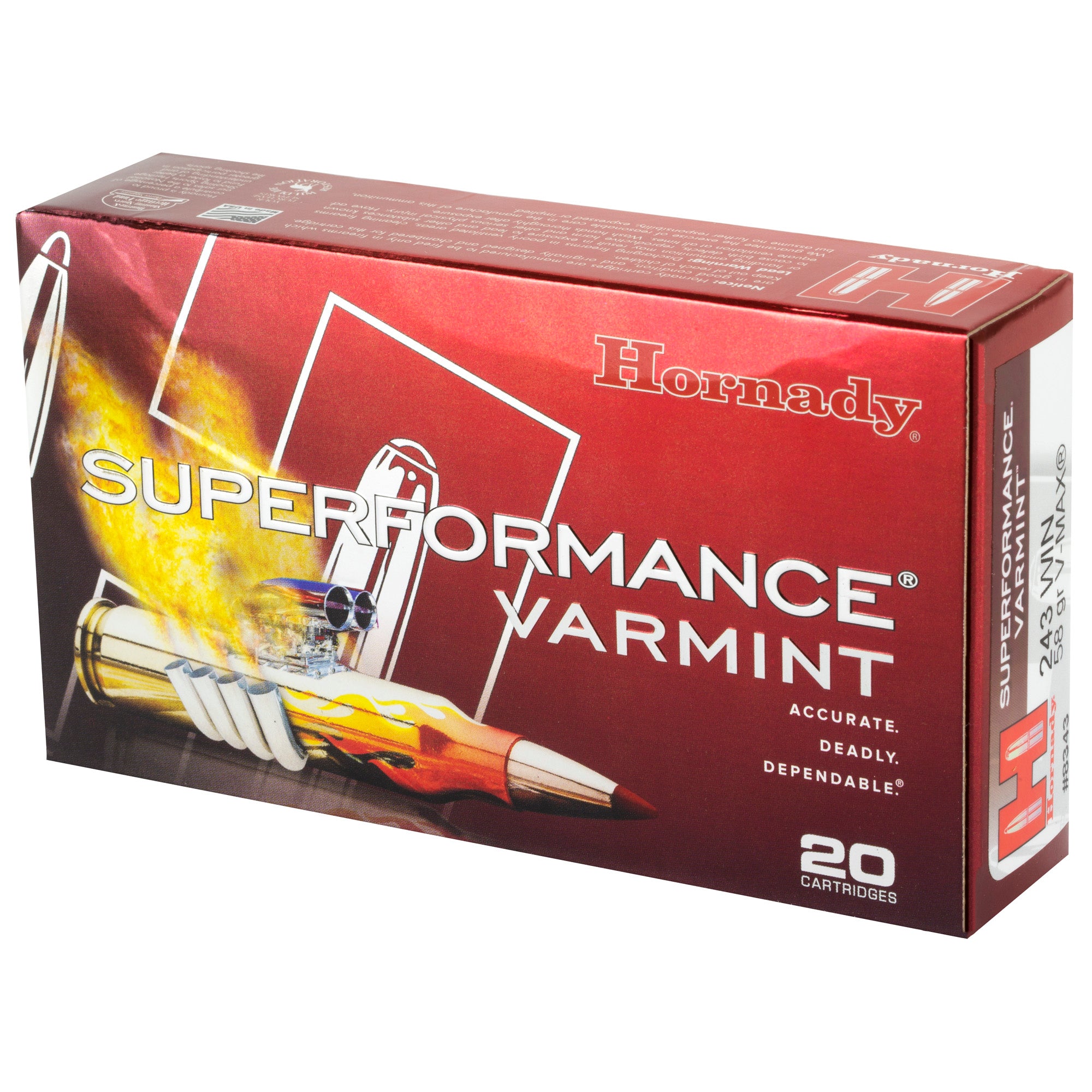 HRNDY SF 243WIN 58GR VMAX 20/200