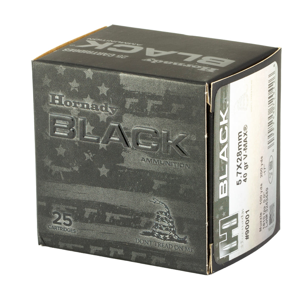 HRNDY BLK 5.7X28MM 40GR V-MAX 25/250