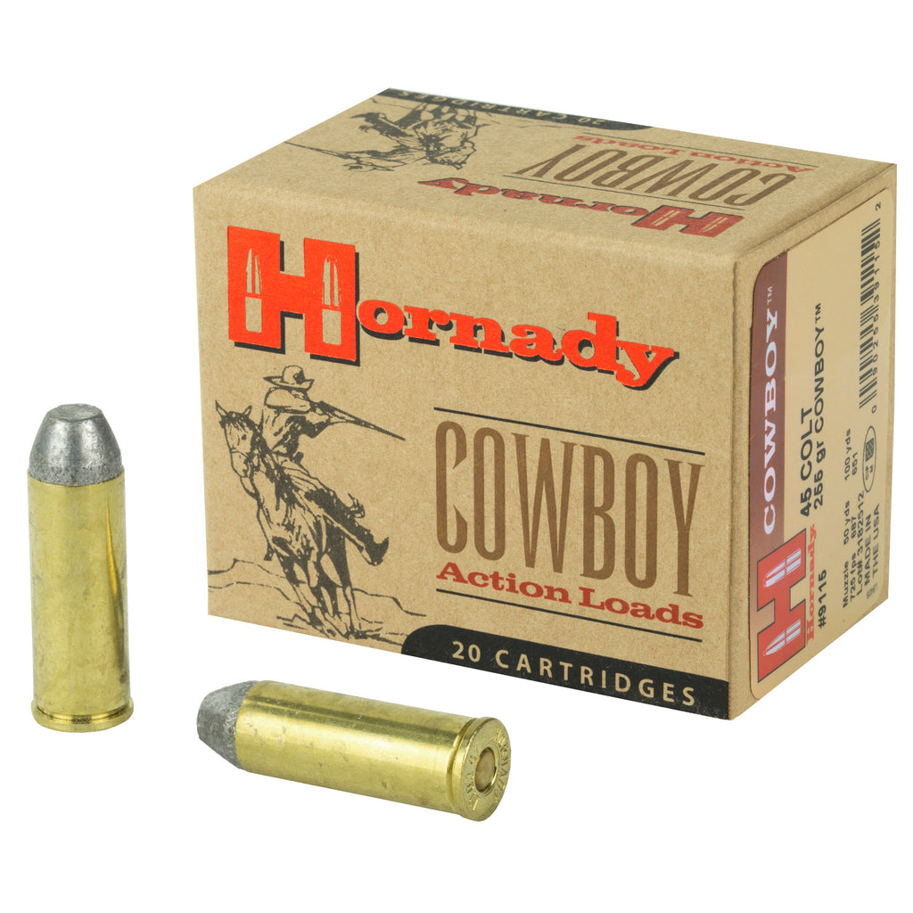 HRNDY CWBY 45 COLT LFN 255GR 20/200
