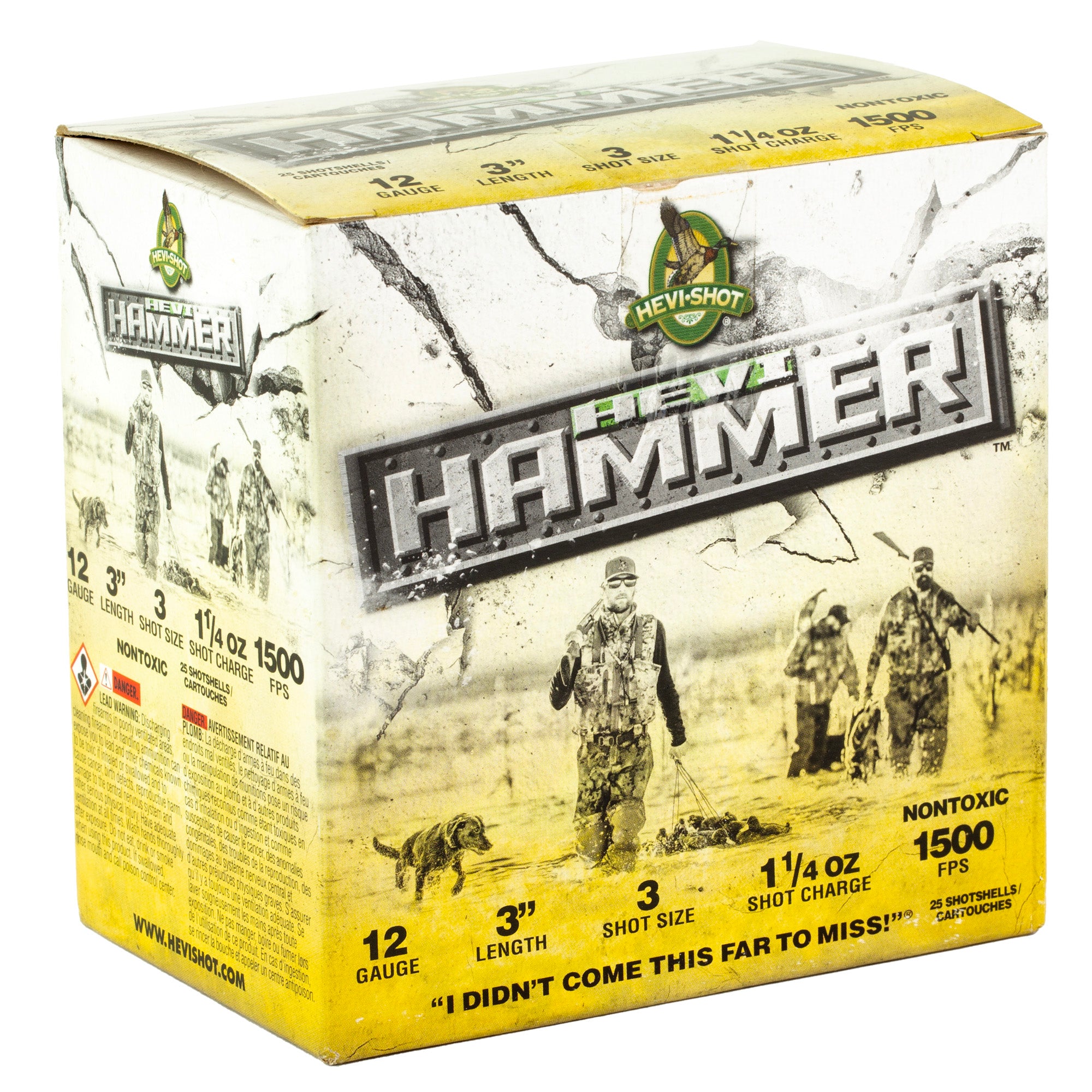 HEVI HAMMER 12GA 3 #3 25/250
