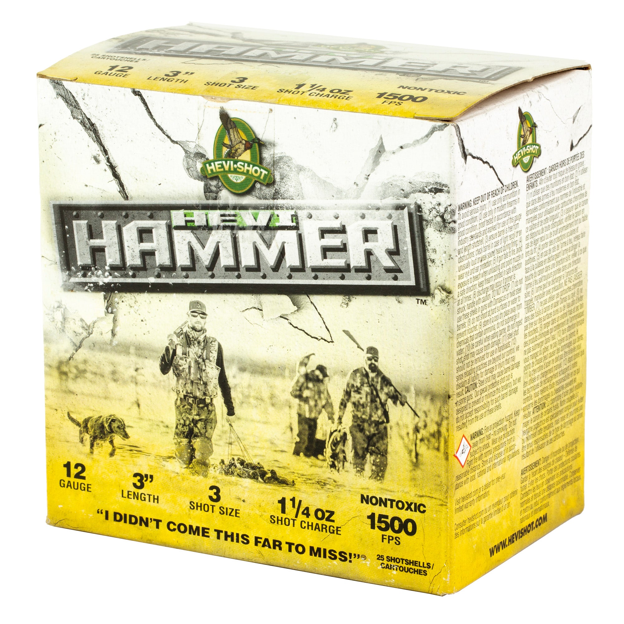HEVI HAMMER 12GA 3 #3 25/250