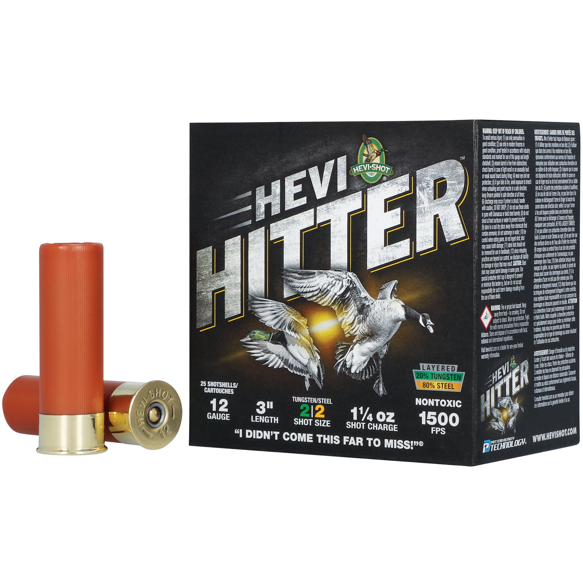 HEVI-HITTER 12GA 3 1.25OZ #2 TG/STL