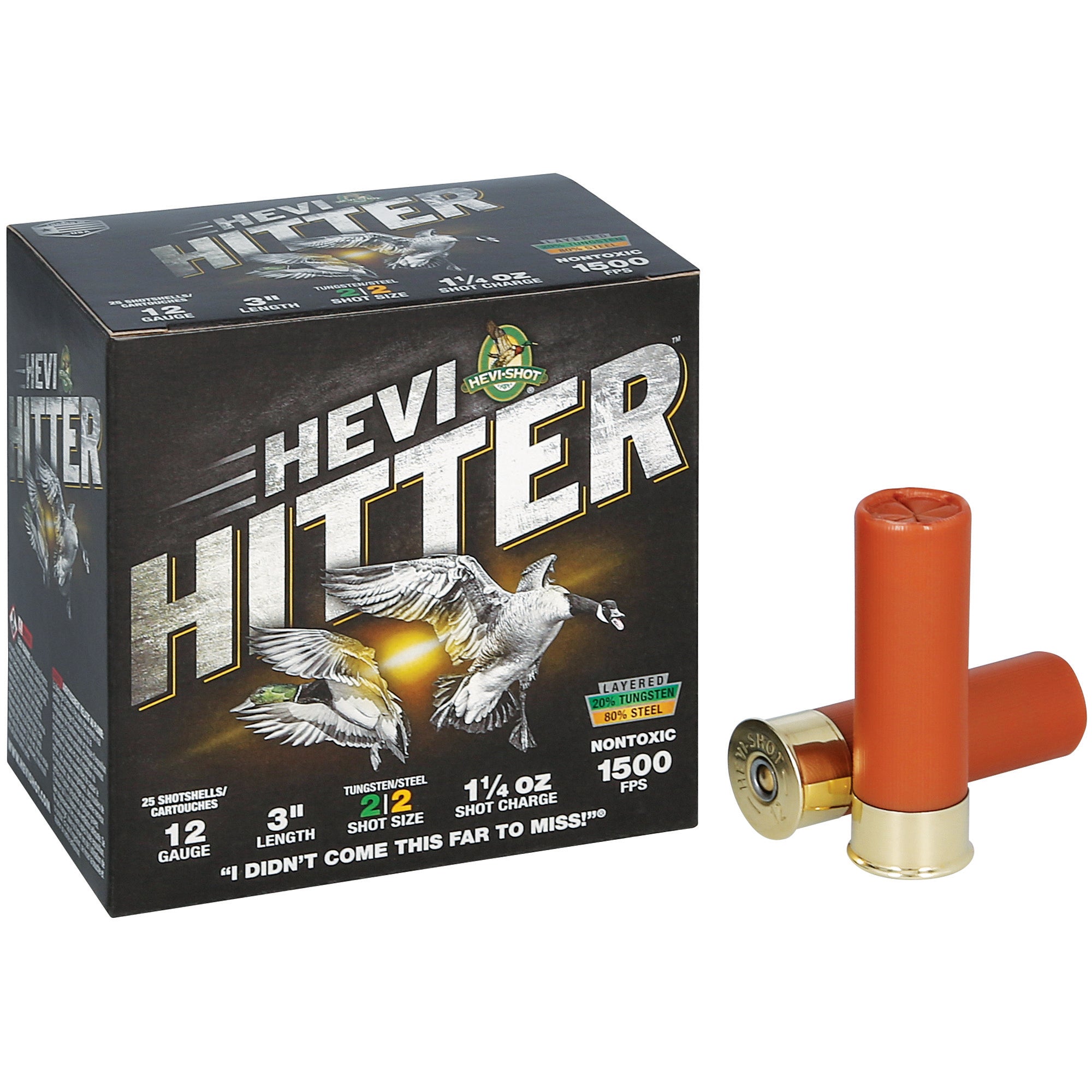 HEVI-HITTER 12GA 3 1.25OZ #2 TG/STL