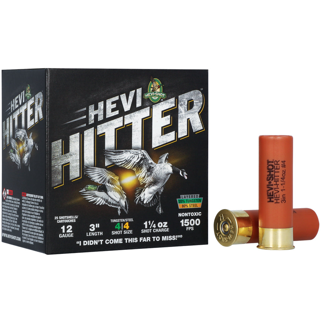 HEVI-HITTER 12GA 3 1.25OZ #4 TG/STL