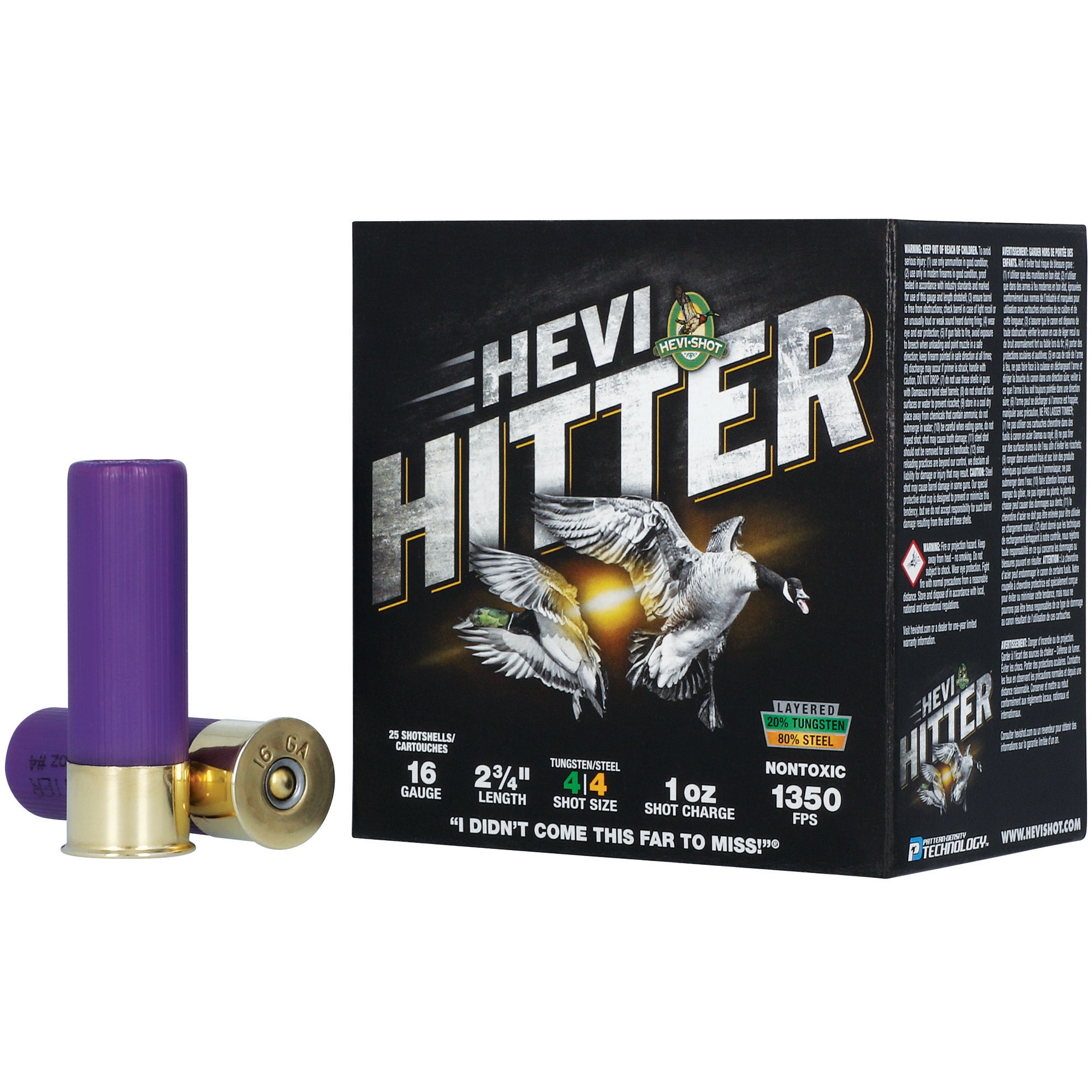 HEVI-HITTER 16GA 2.75 1OZ #4 TG/STL