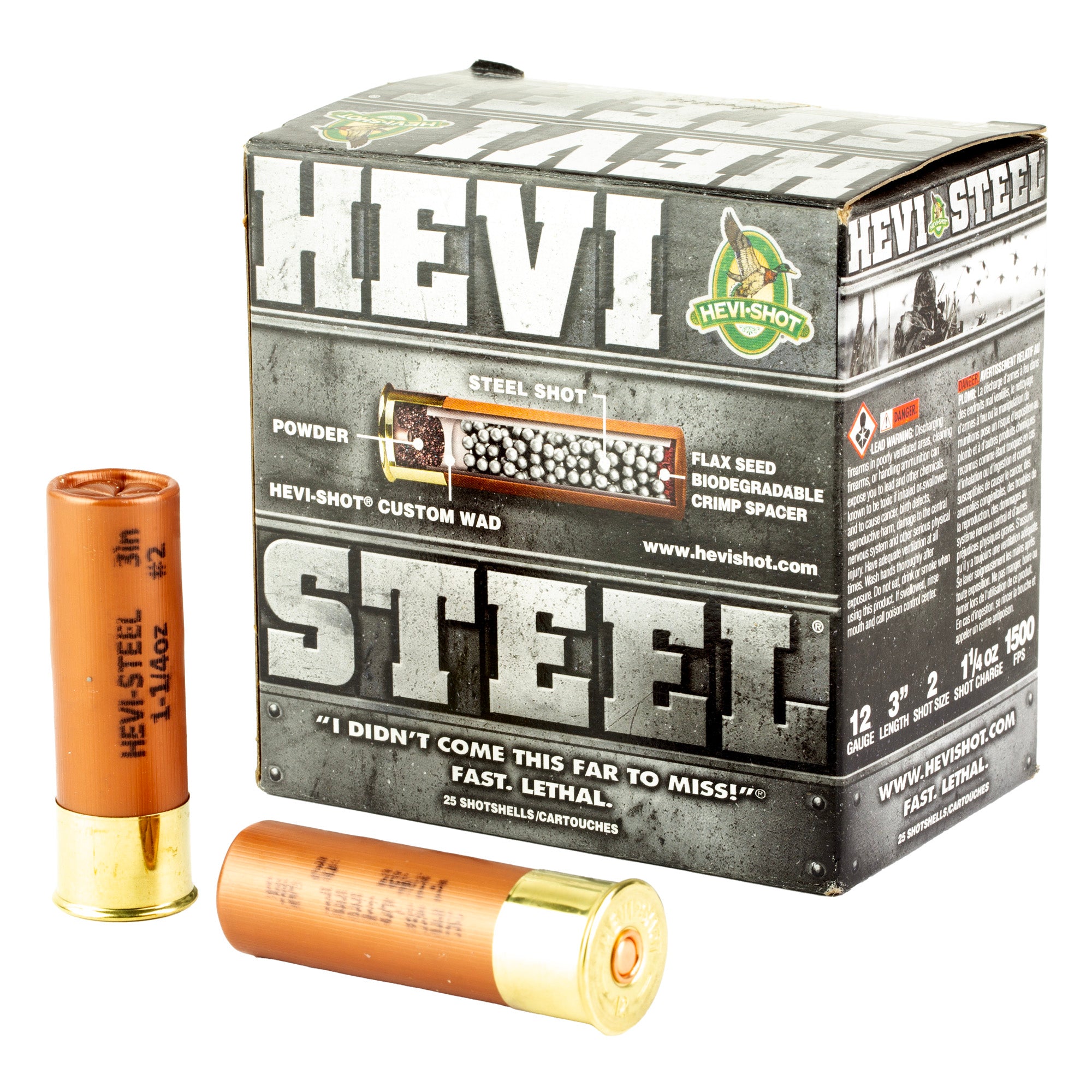 HEVI STEEL 12GA 3 #2 25/250