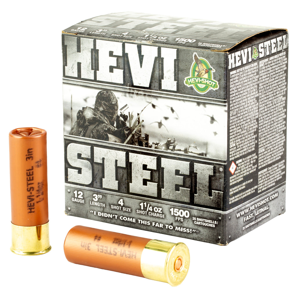 HEVI STEEL 12GA 3 #4 25/250