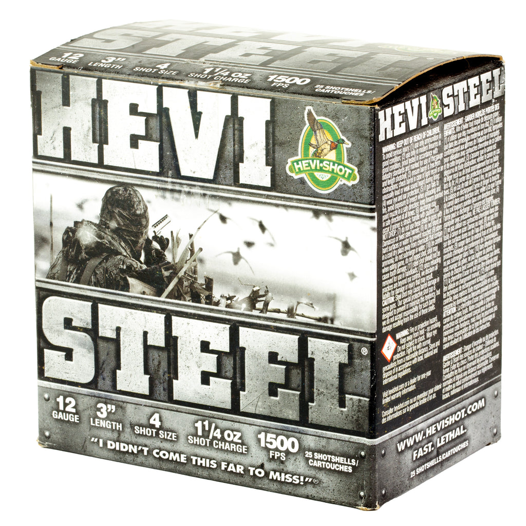 HEVI STEEL 12GA 3 #4 25/250