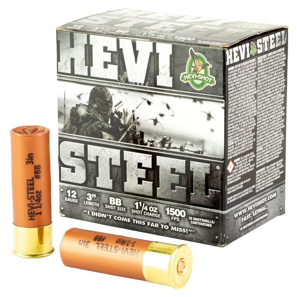 HEVI STEEL 12GA 3 BB 25/250