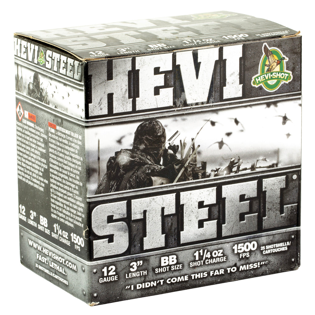 HEVI STEEL 12GA 3 BB 25/250