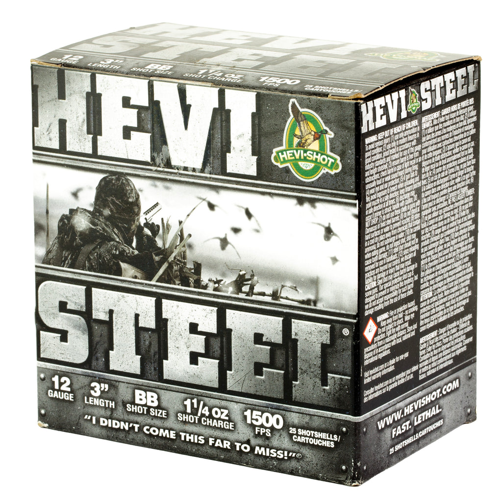 HEVI STEEL 12GA 3 BB 25/250