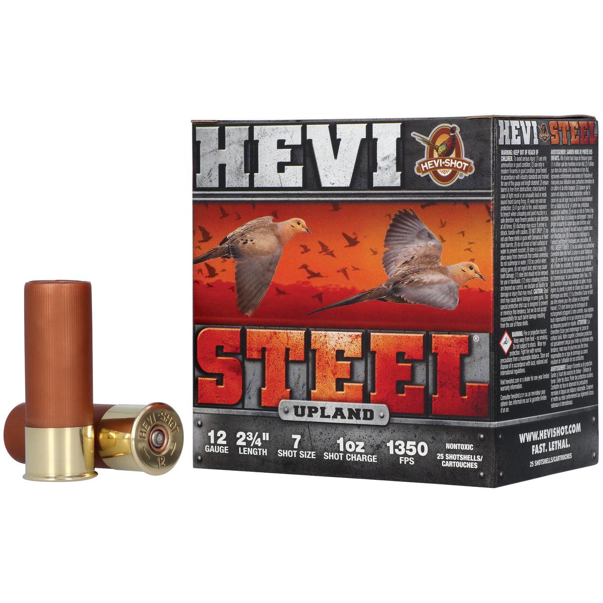 HEVI STL UPLND 12GA 2.75 #7 25/250