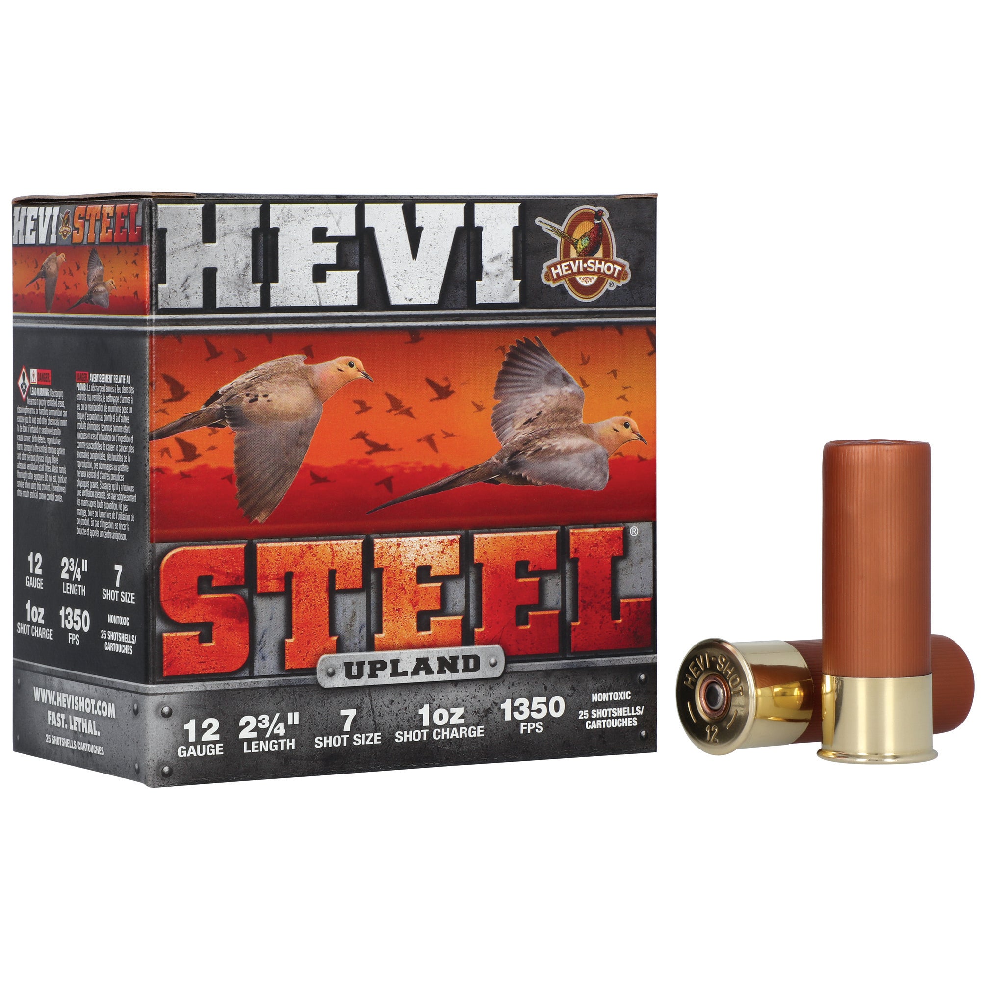HEVI STL UPLND 12GA 2.75 #7 25/250