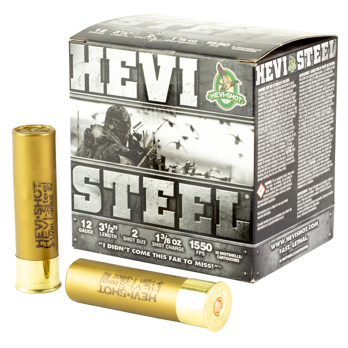 HEVI STEEL 12GA 3.5 #2 25/250